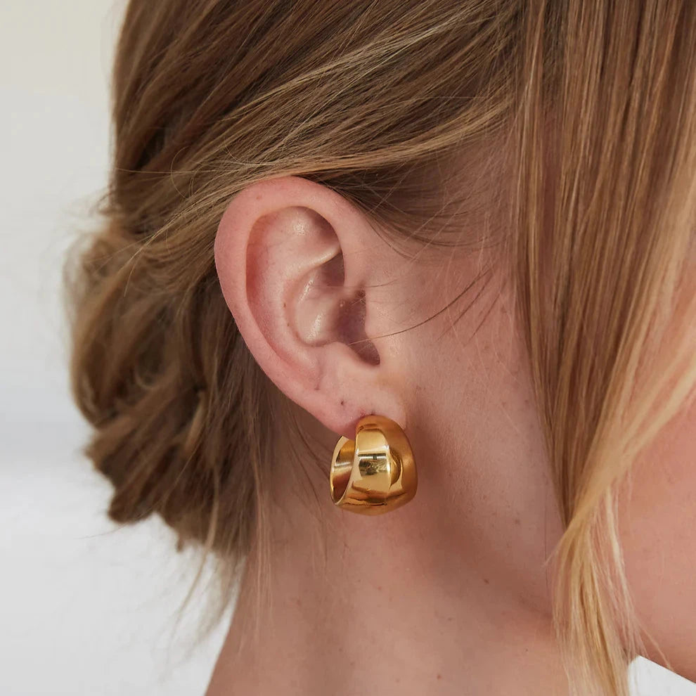 GIMME - Piper Chunky Gold Hoop Earrings