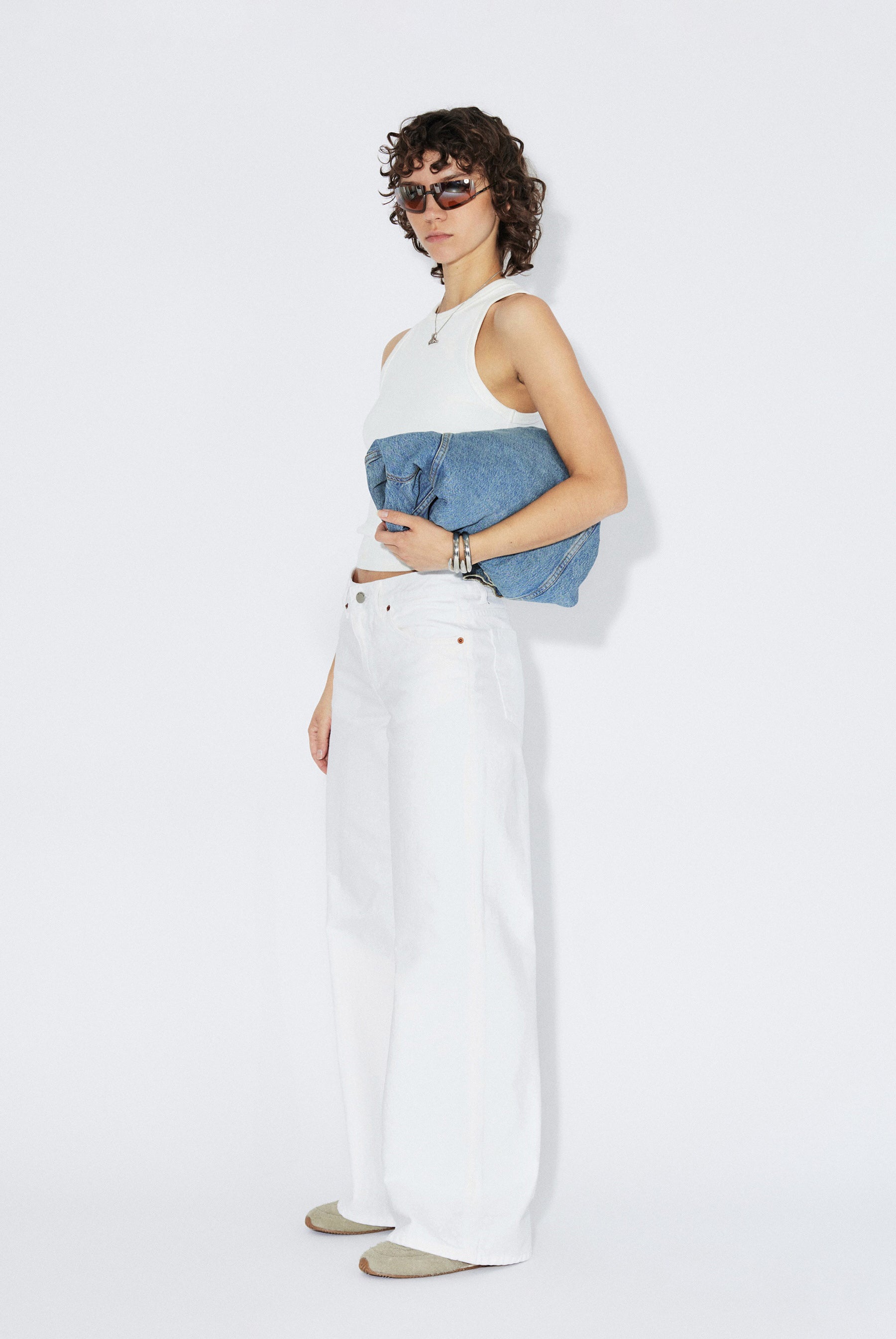 Dr Denim - Rhue Wide Jeans - Off White