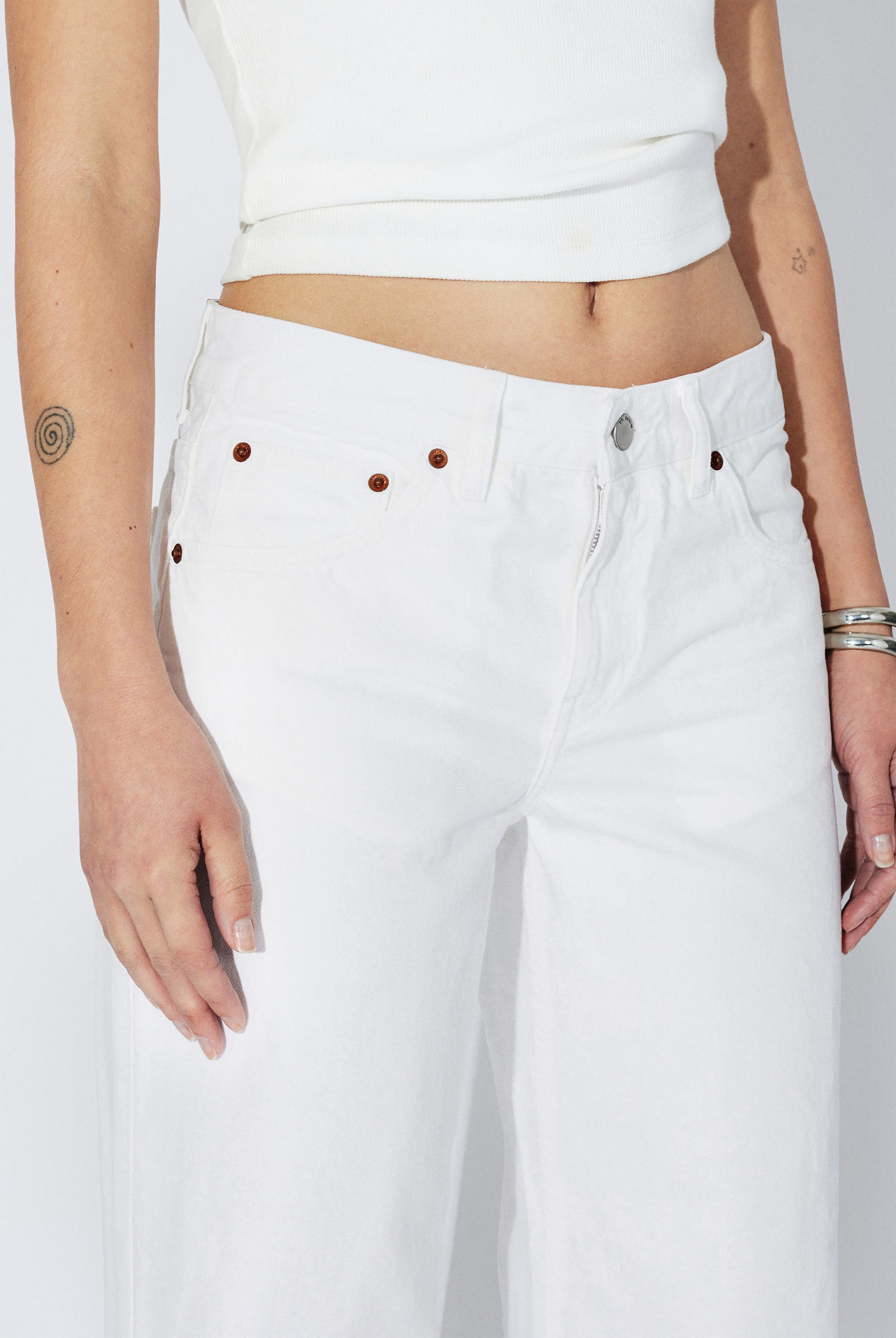 Dr Denim - Rhue Wide Jeans - Off White