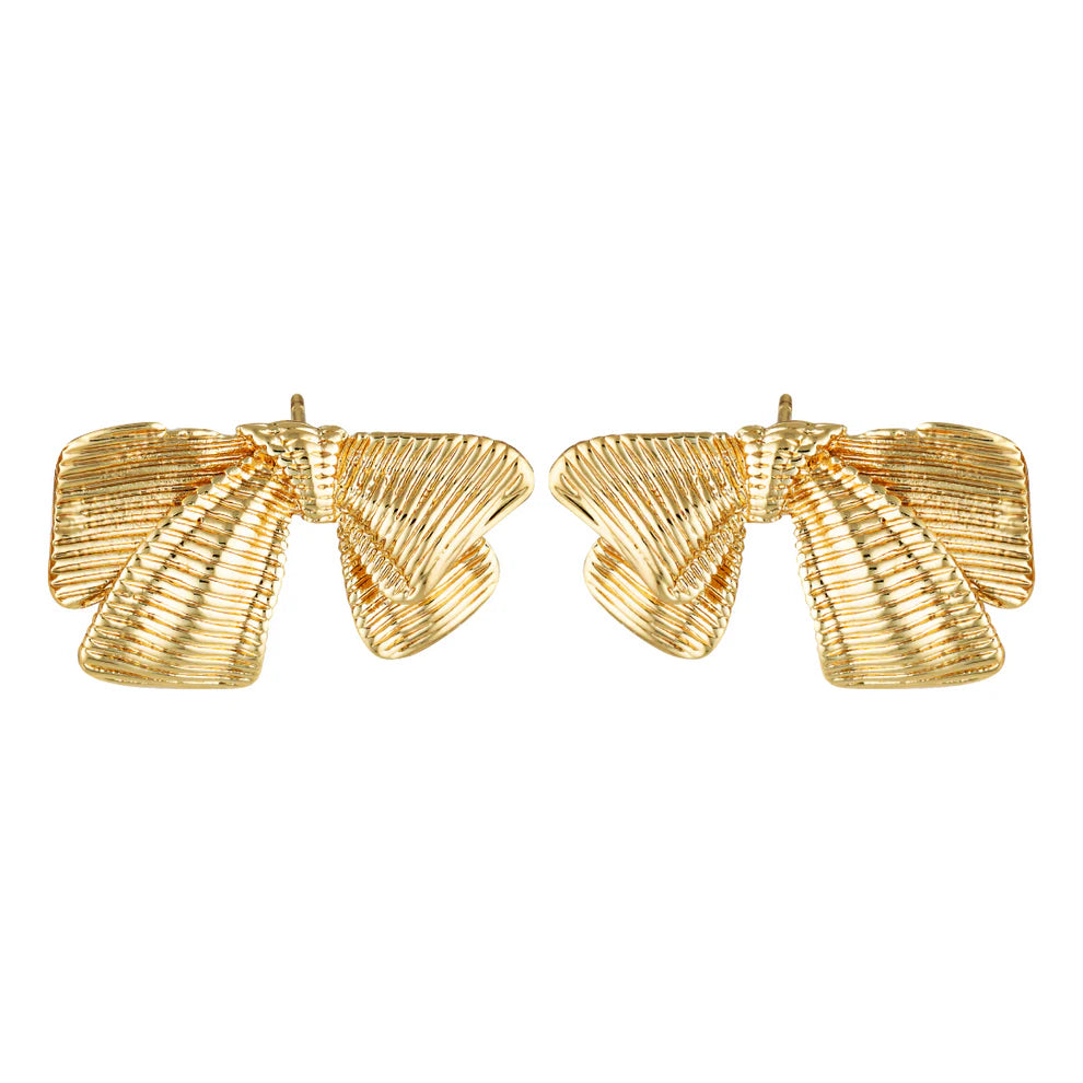 GIMME - Zara Bow Gold Earrings