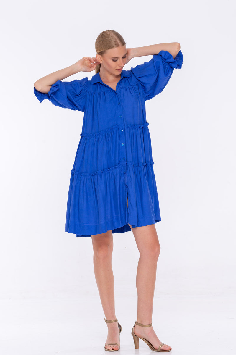 You Put A Spell On Me Dress - Cobalt