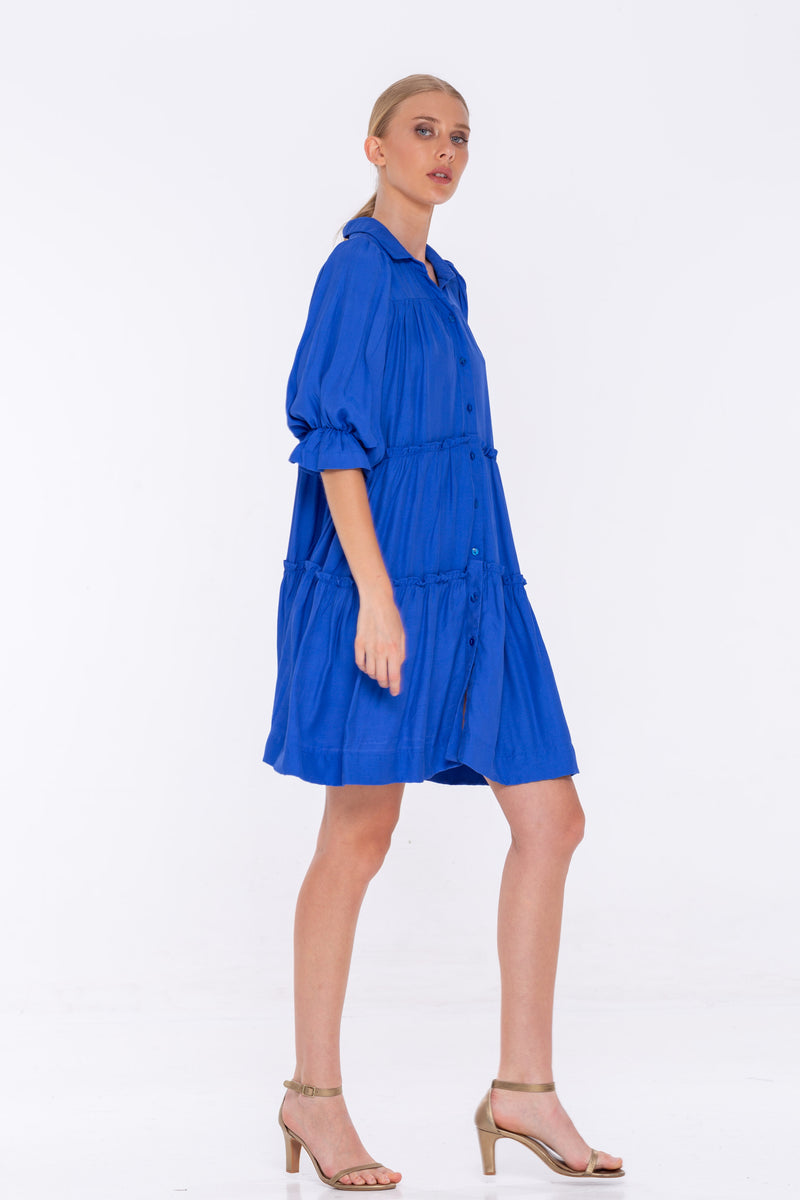 You Put A Spell On Me Dress - Cobalt