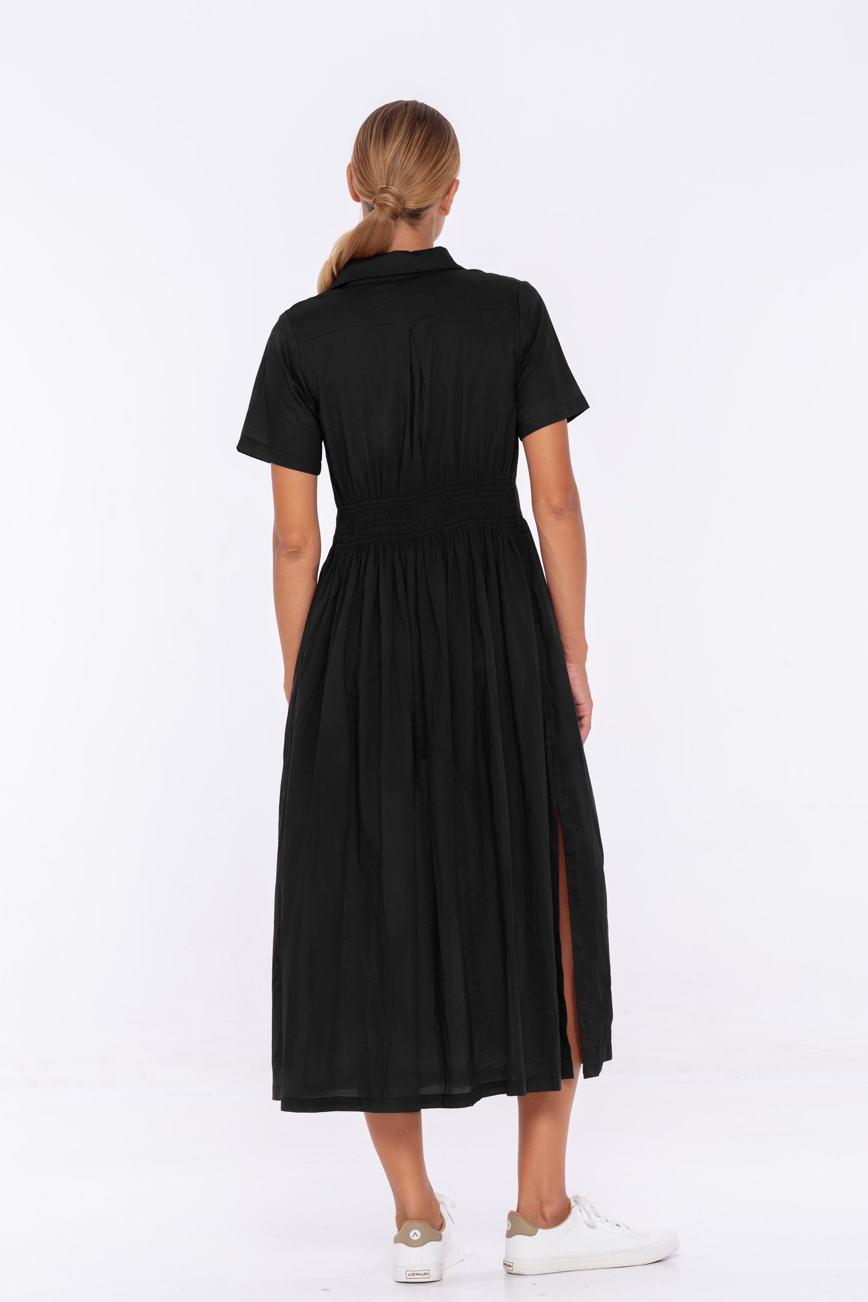 Adrienne Shirt Dress - Black
