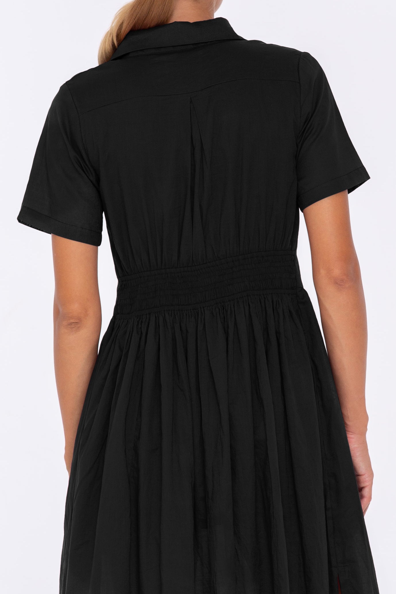 Adrienne Shirt Dress - Black