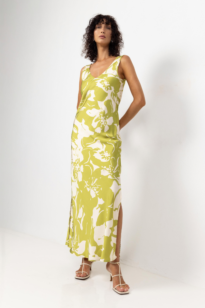 Alexandria Dress | Lime Print | PRE-ORDER