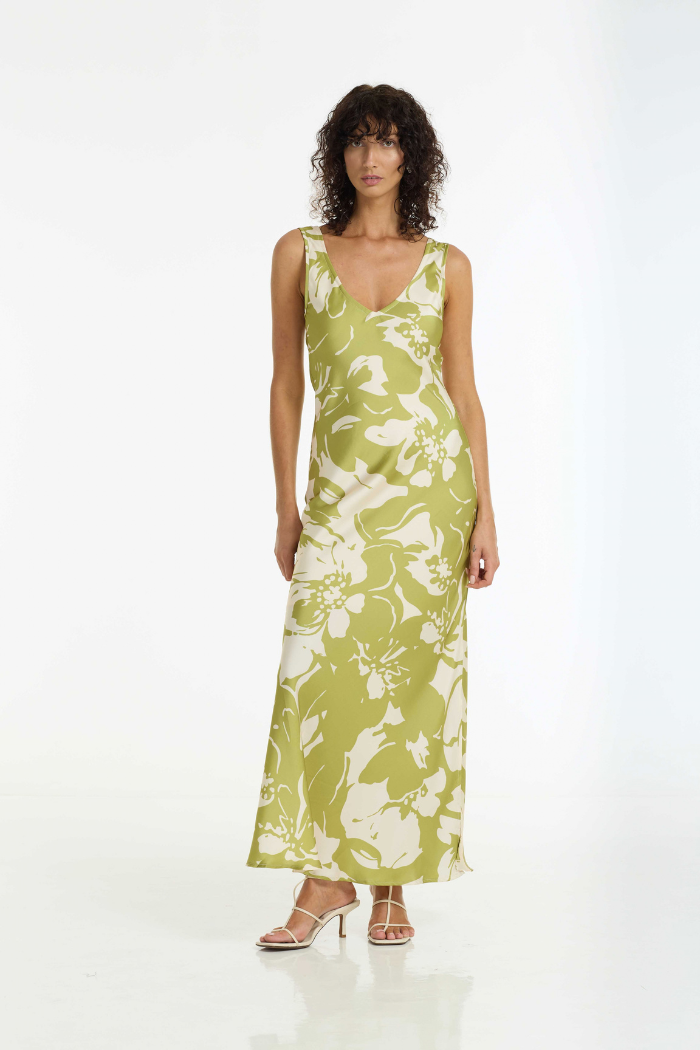 Alexandria Dress | Lime Print | PRE-ORDER