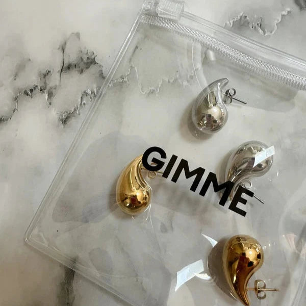 GIMME - Penelope Drop Silver Earrings