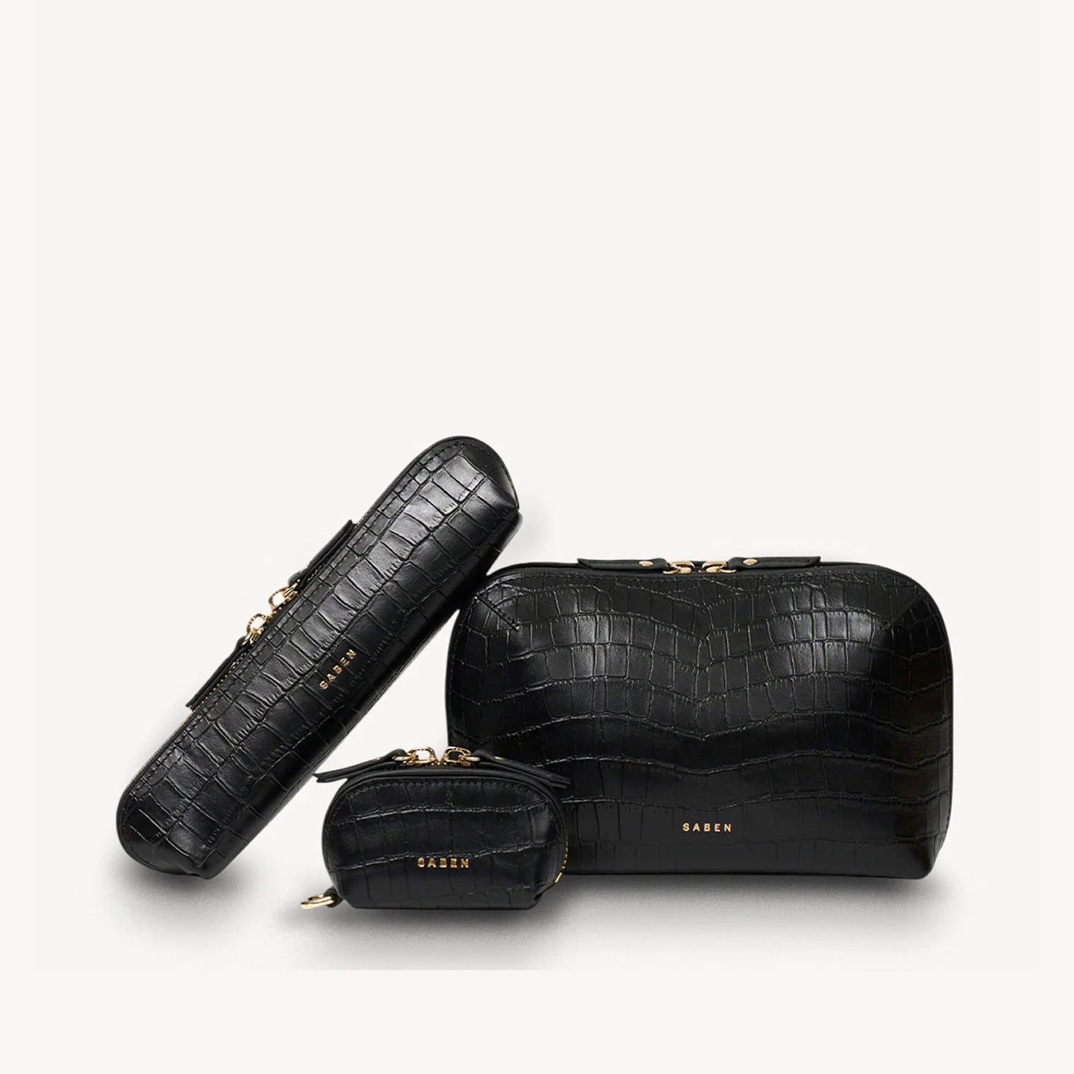 Saben - Tate Pouch - Black Croc