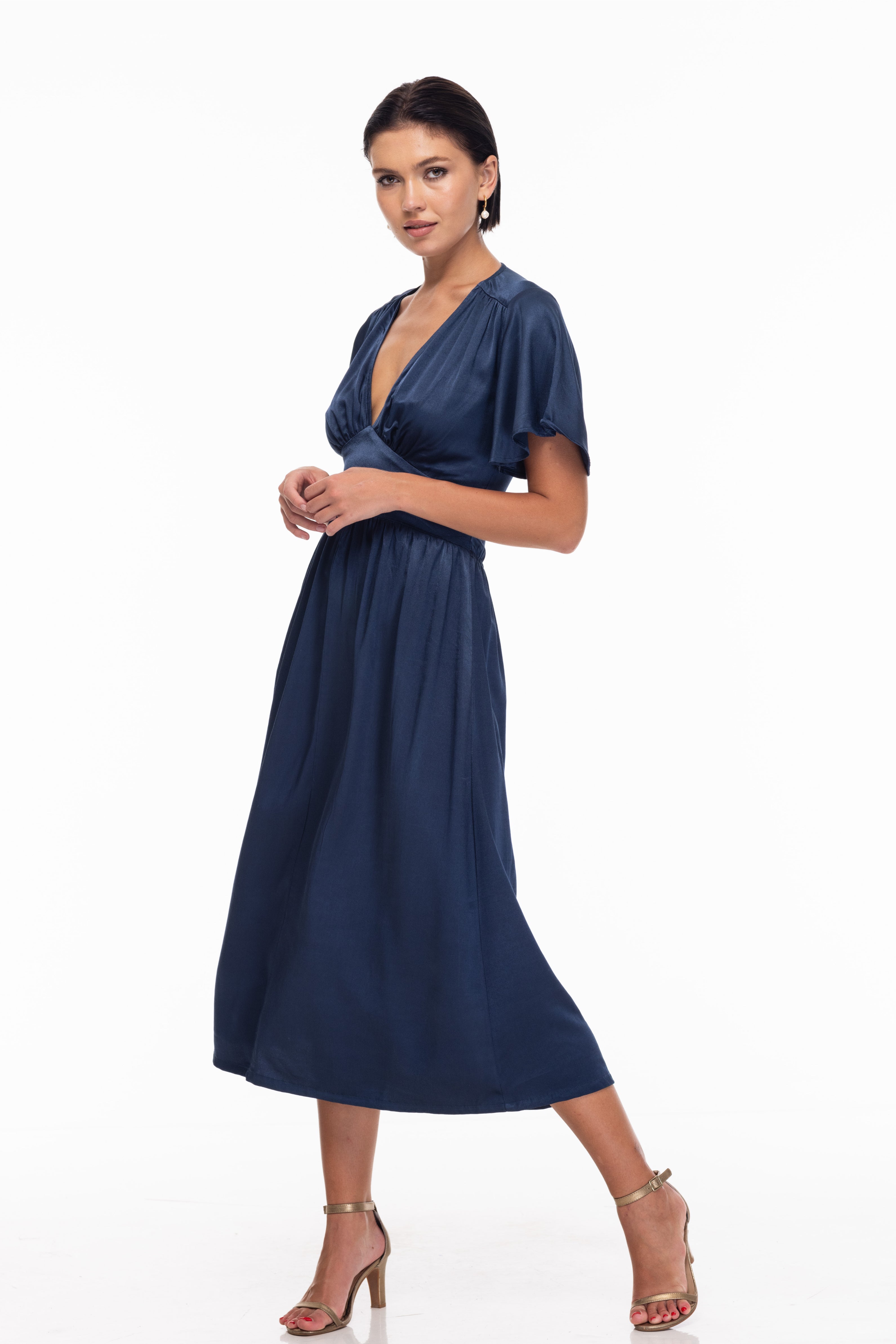 A Defining Moment Dress - Ash Blue