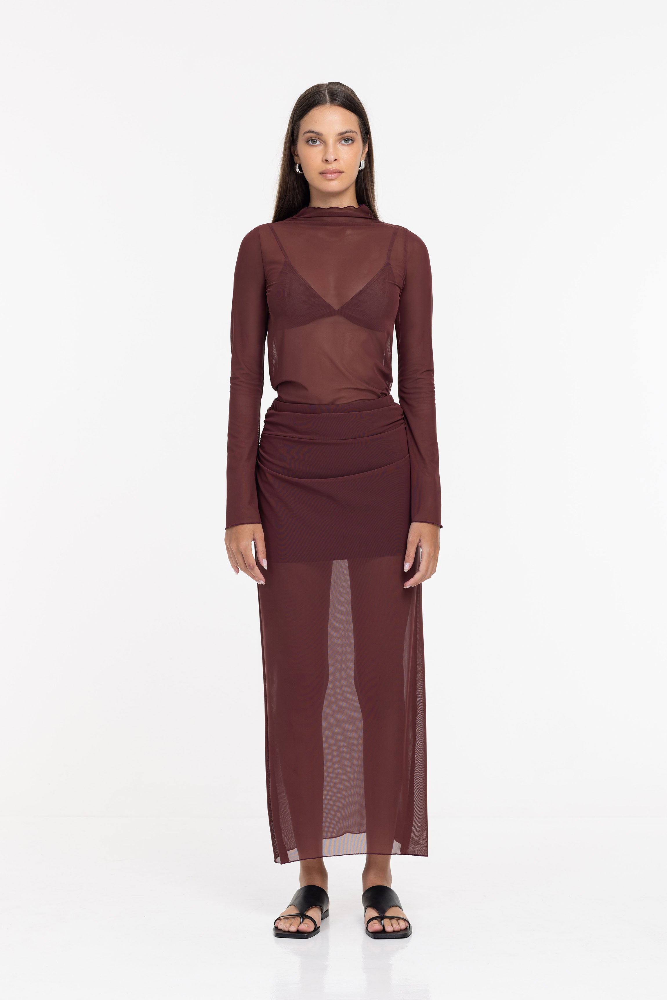 Avelina Skirt - Maroon