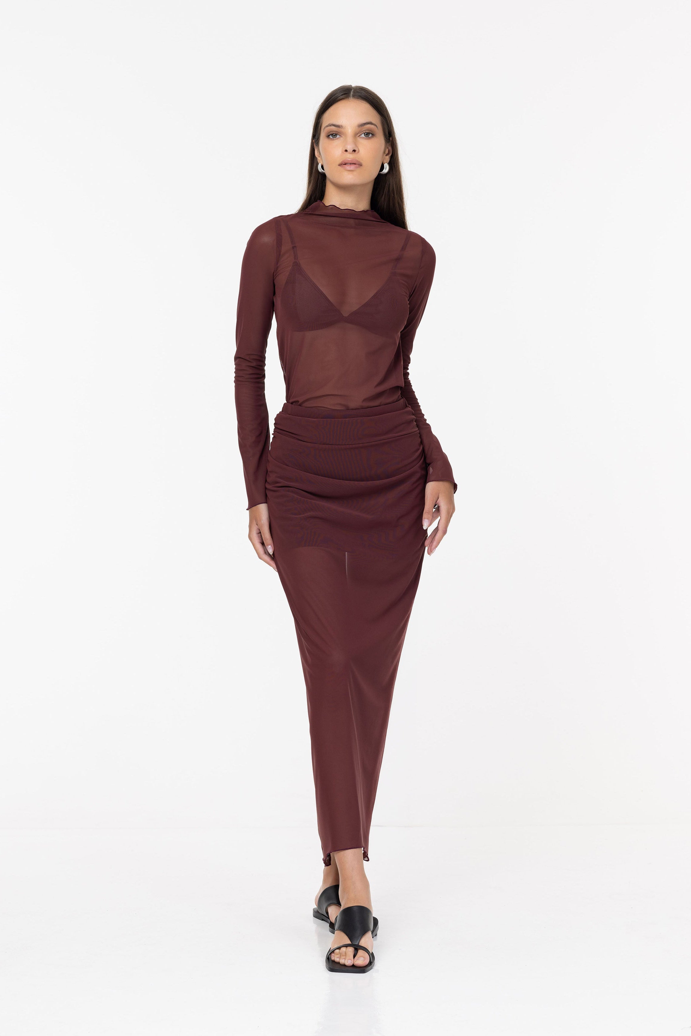 Avelina Skirt - Maroon