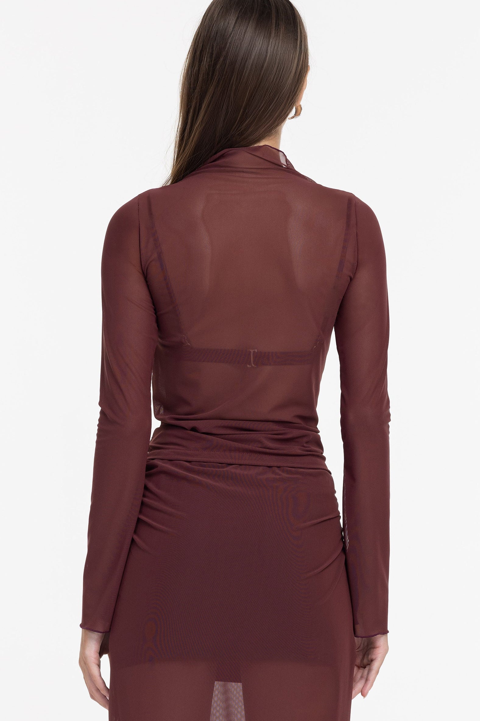 A Little Bit More Top - Maroon