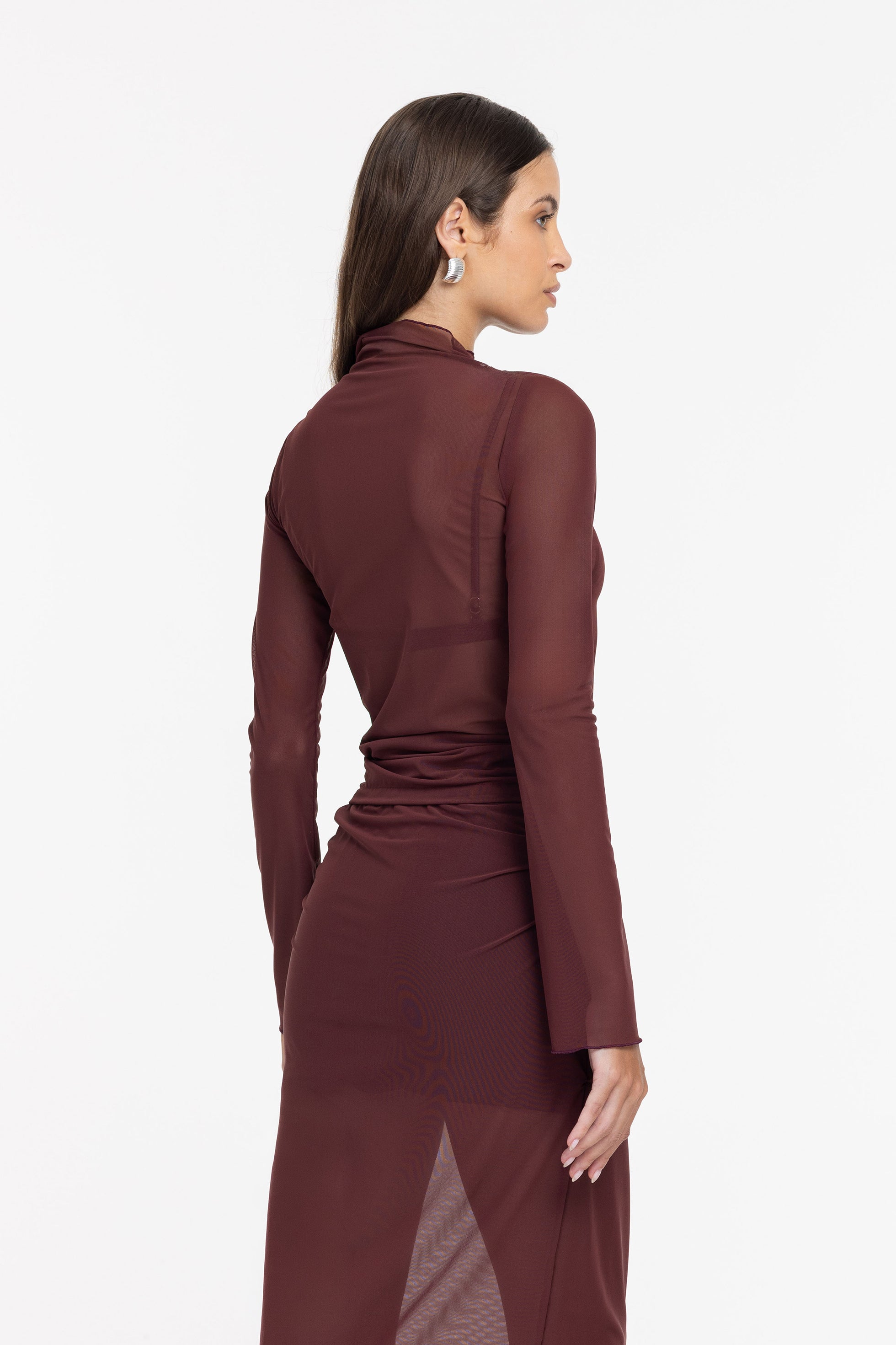 A Little Bit More Top - Maroon