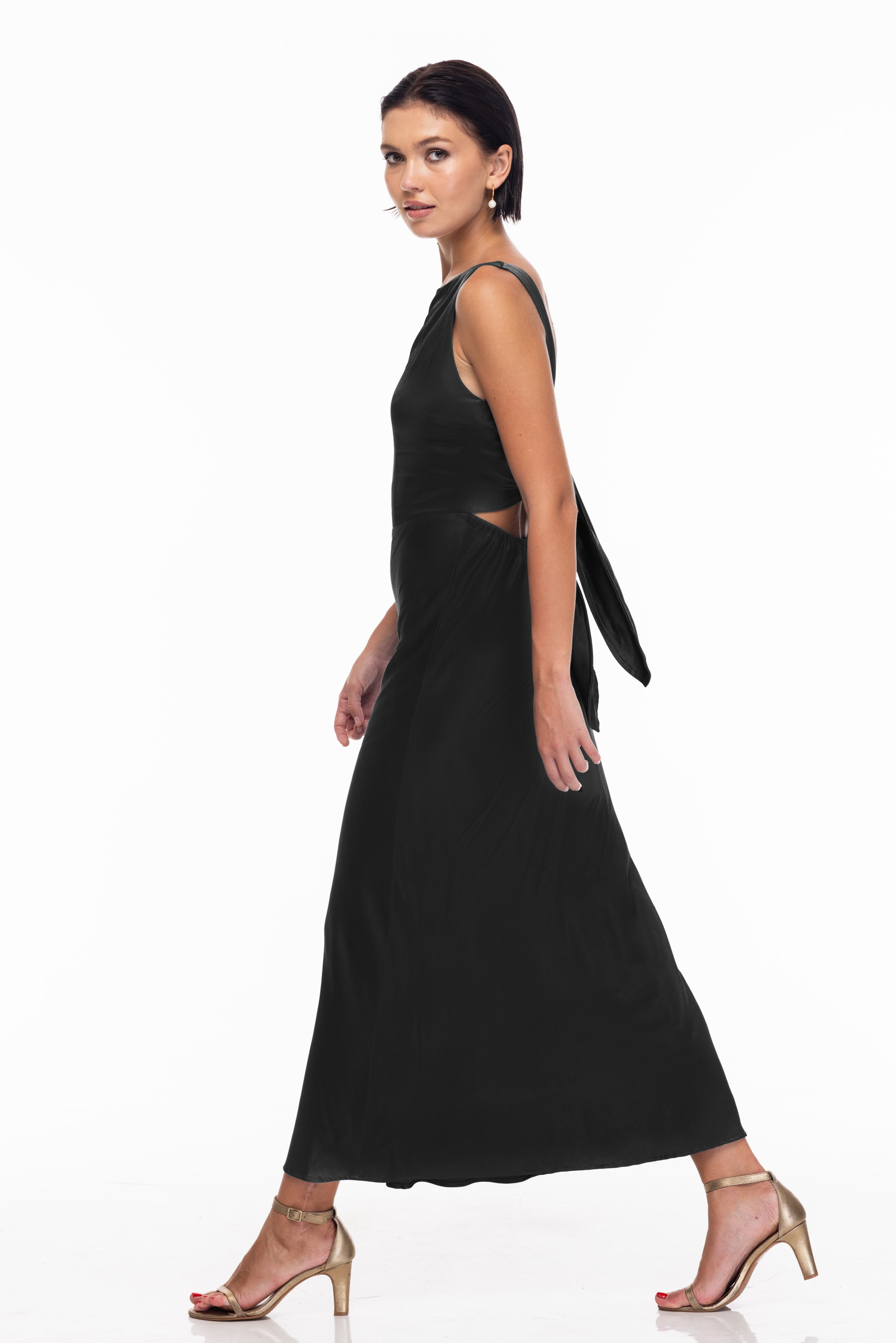 A Walk to Remember Dress - Black Satin