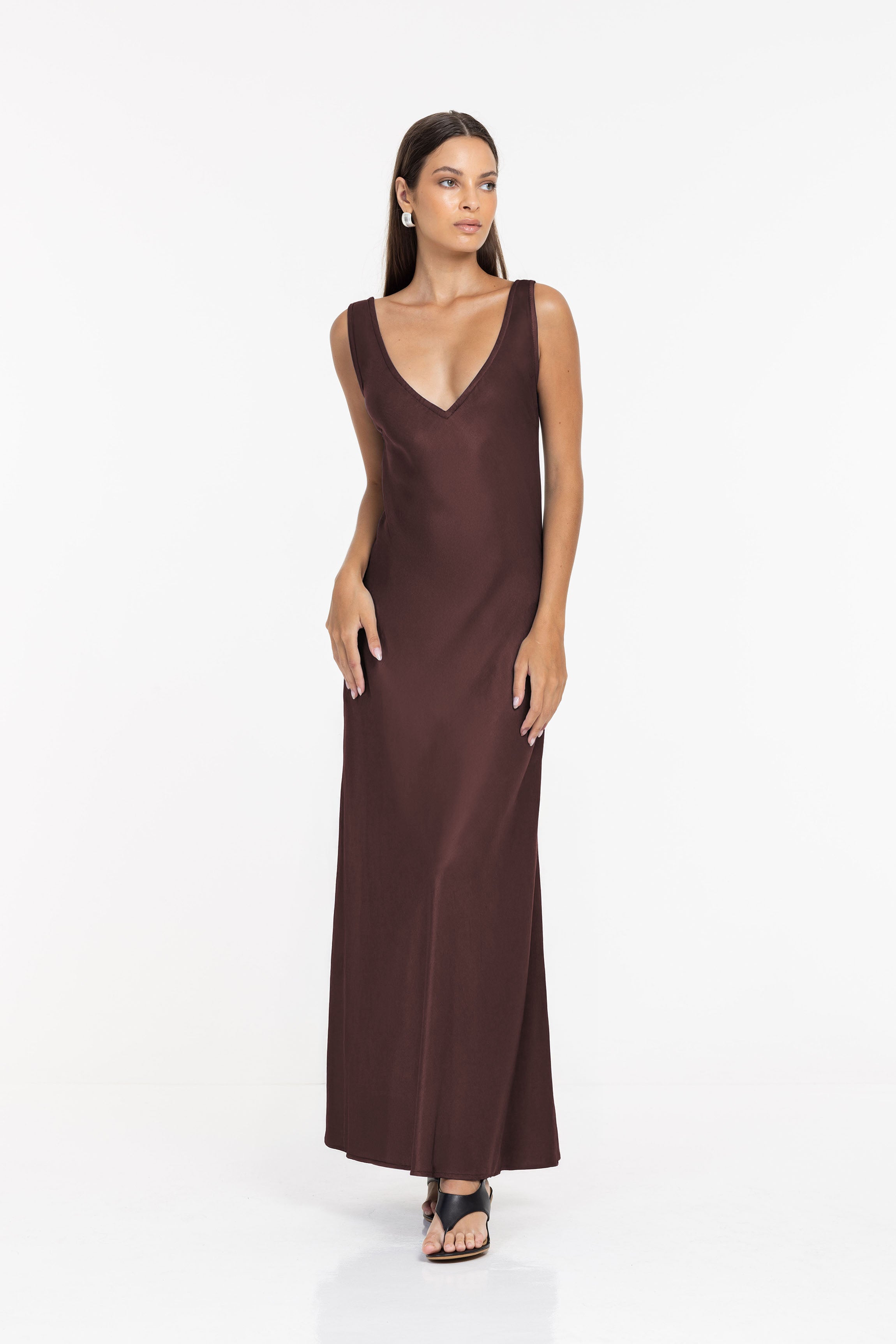 Alexandria Dress - Chocolate