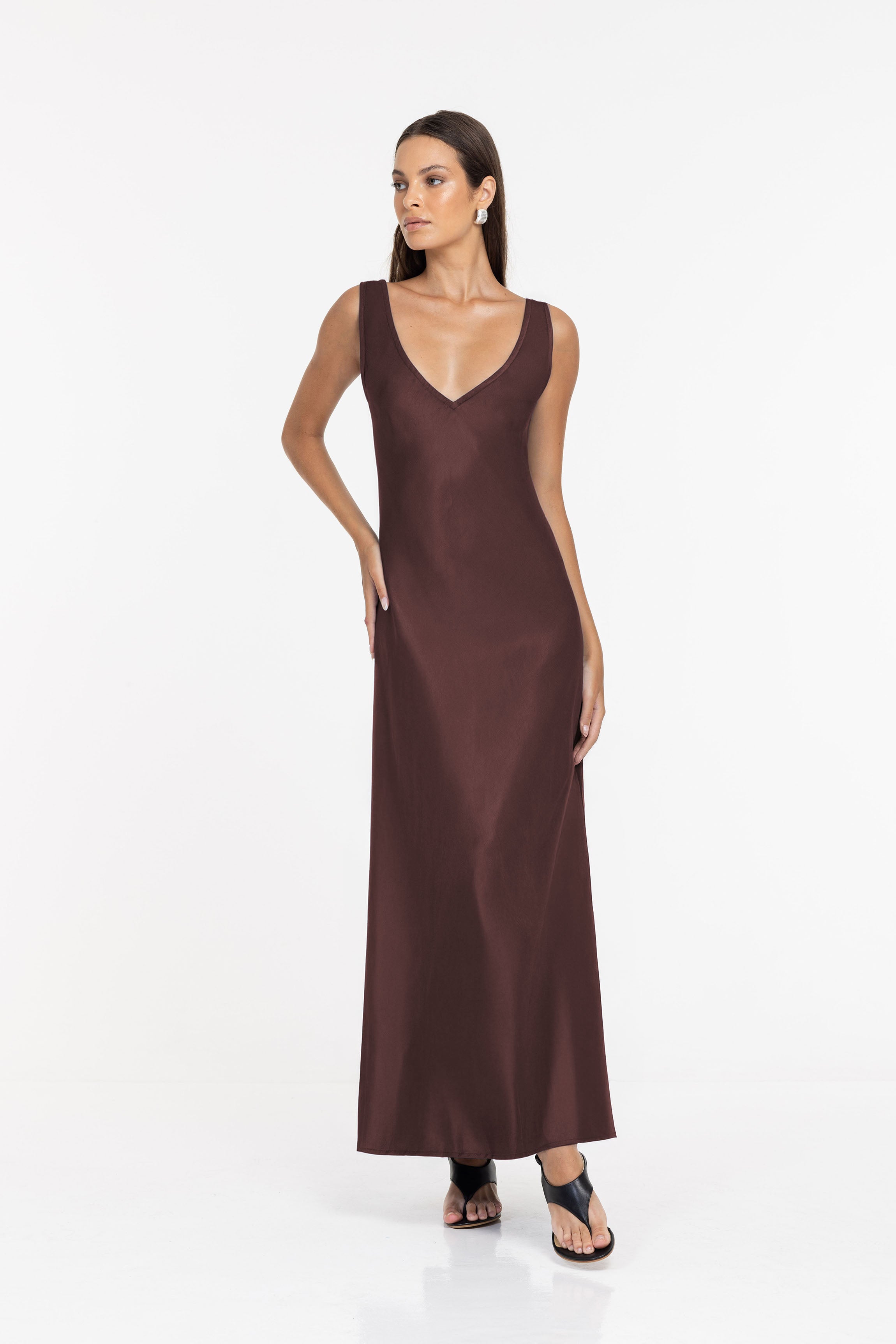 Alexandria Dress - Chocolate