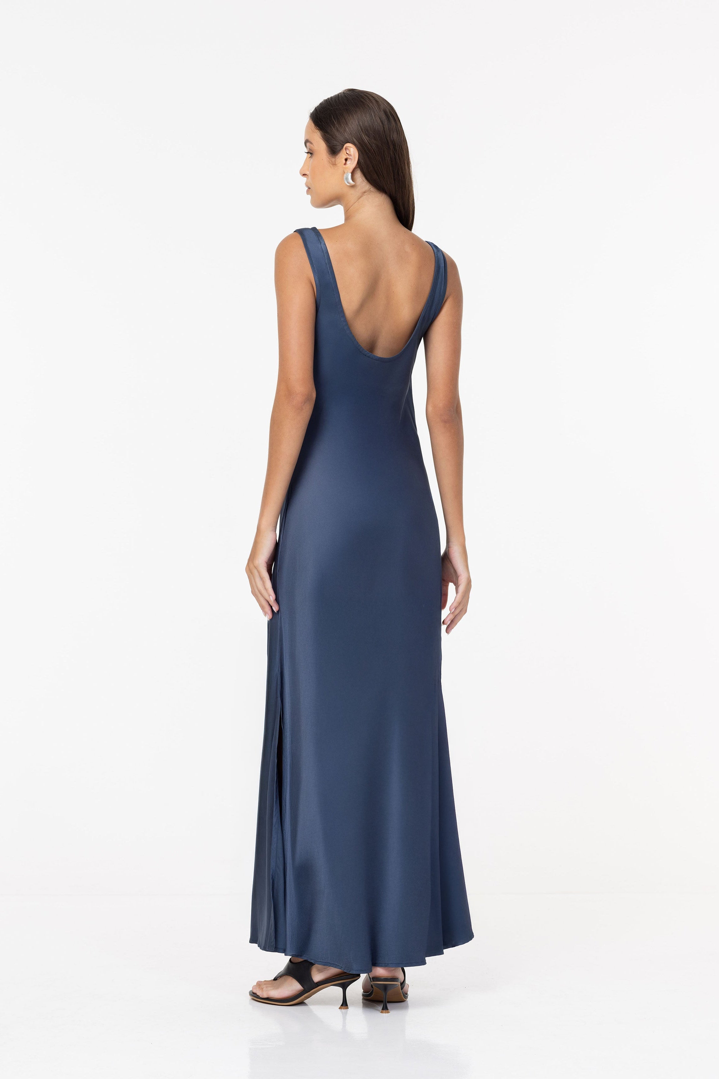 PRE-ORDER Alexandria Dress - Ash Blue