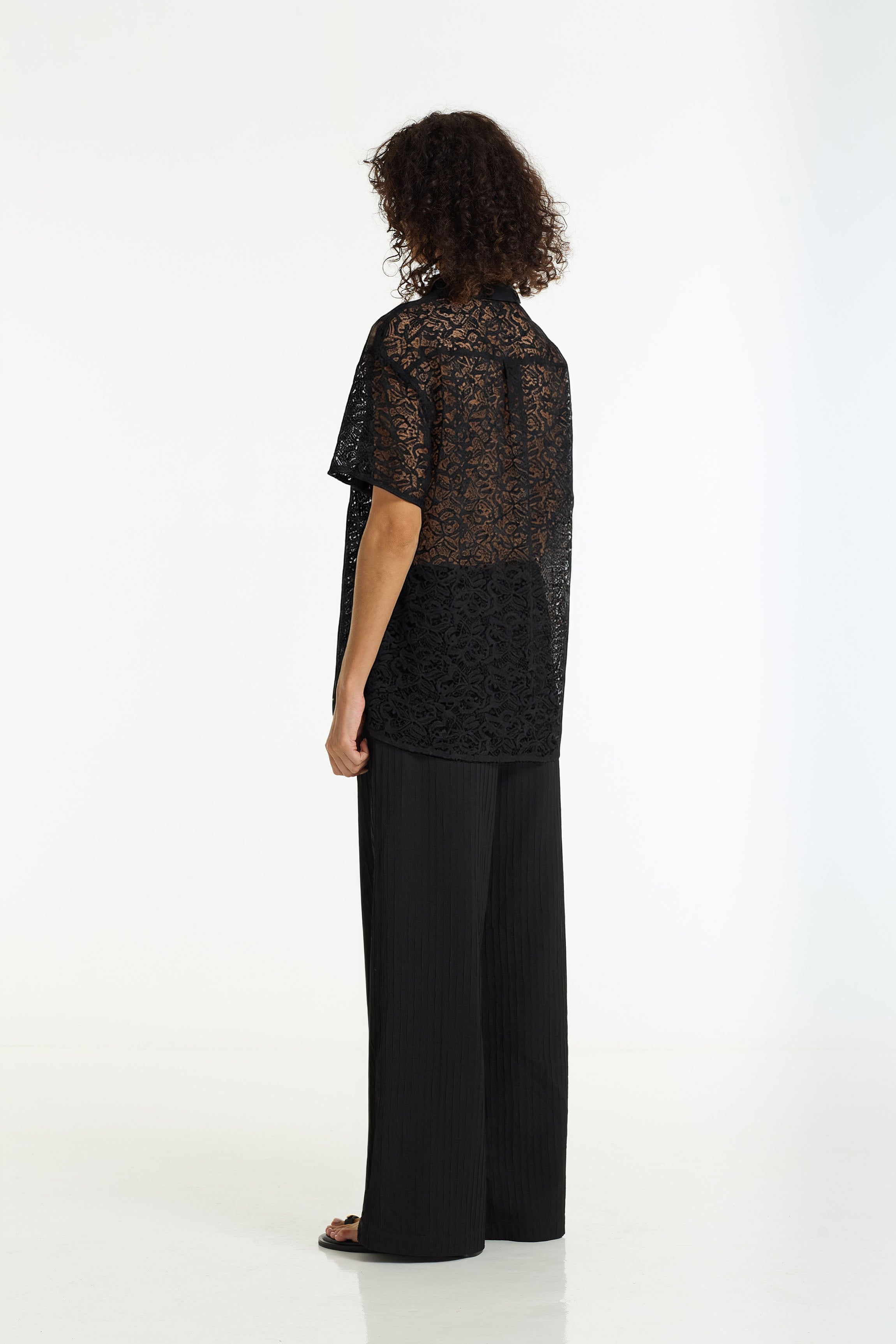 Align Lace Shirt | Black