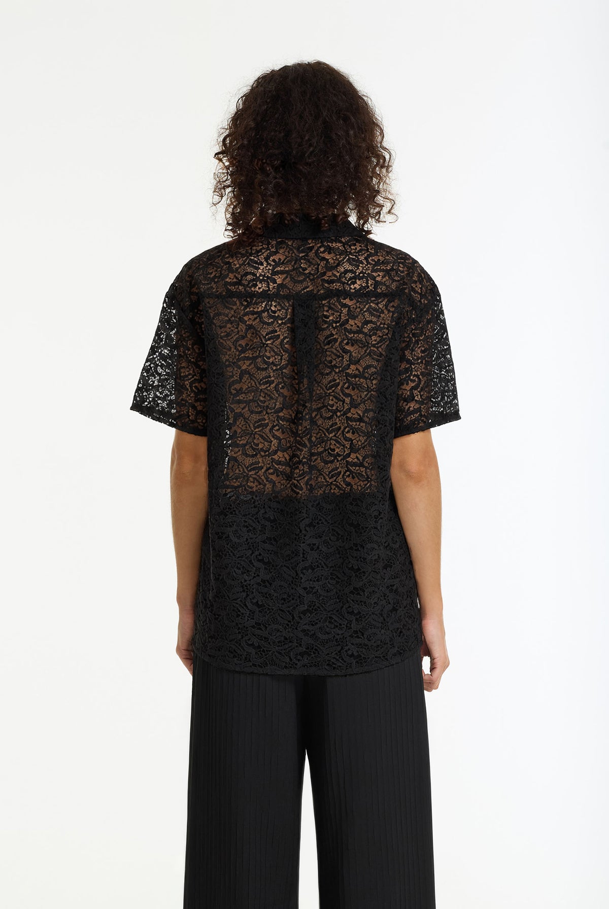 Align Lace Shirt | Black