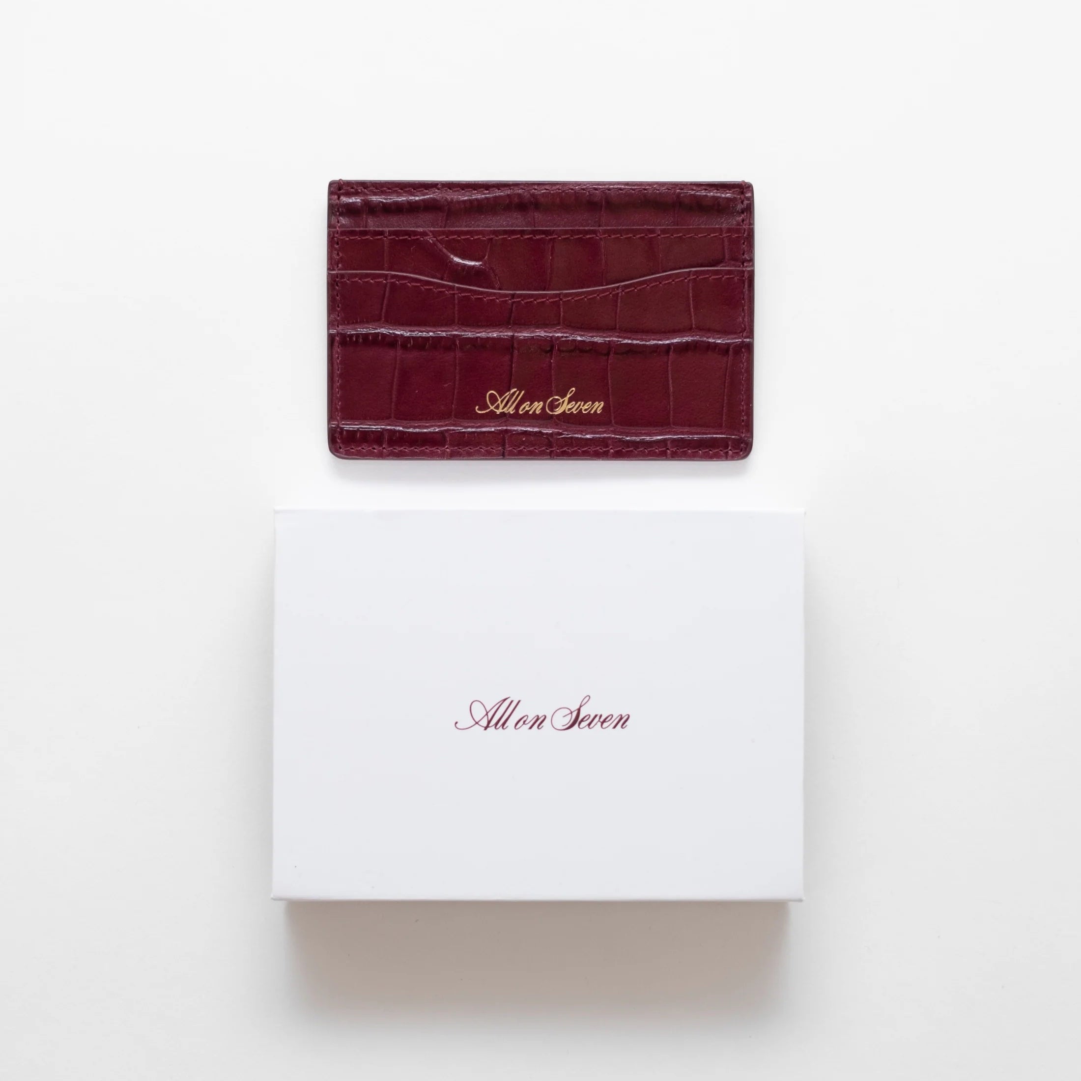 All On Seven - Card Holder - Merlot