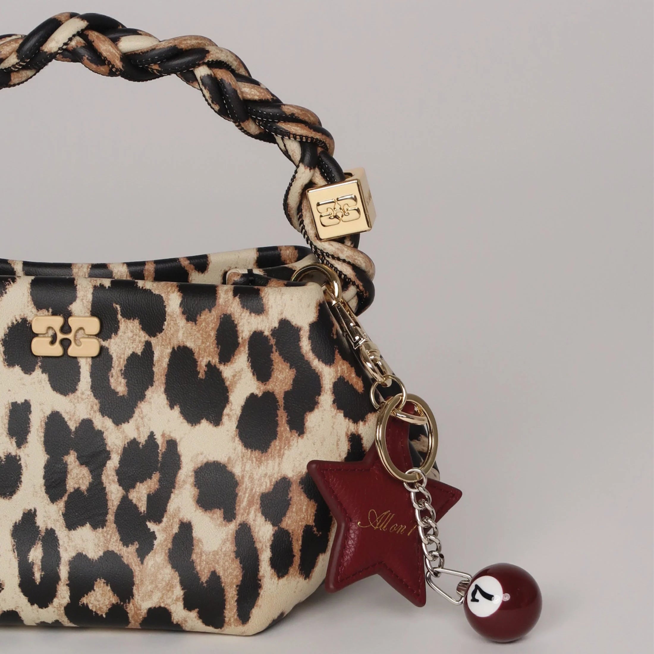 All On Seven - Star Keychain - Burgundy
