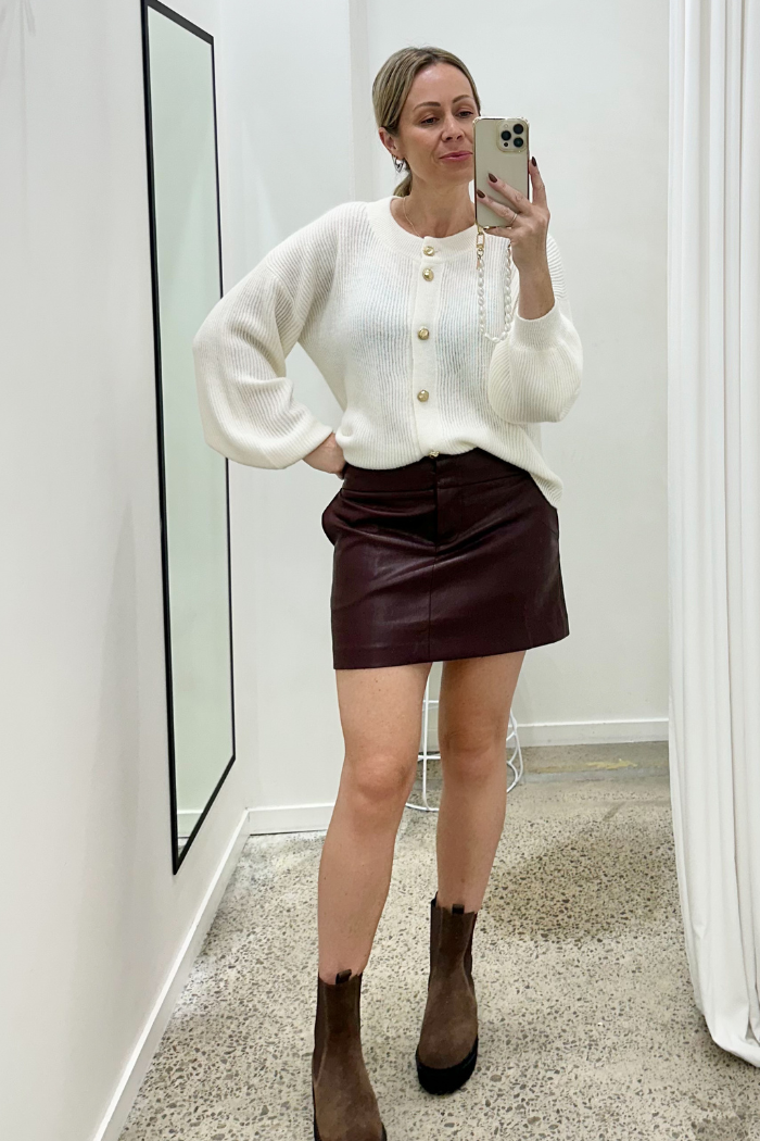 Cardi Crush Merino Blend - Ivory
