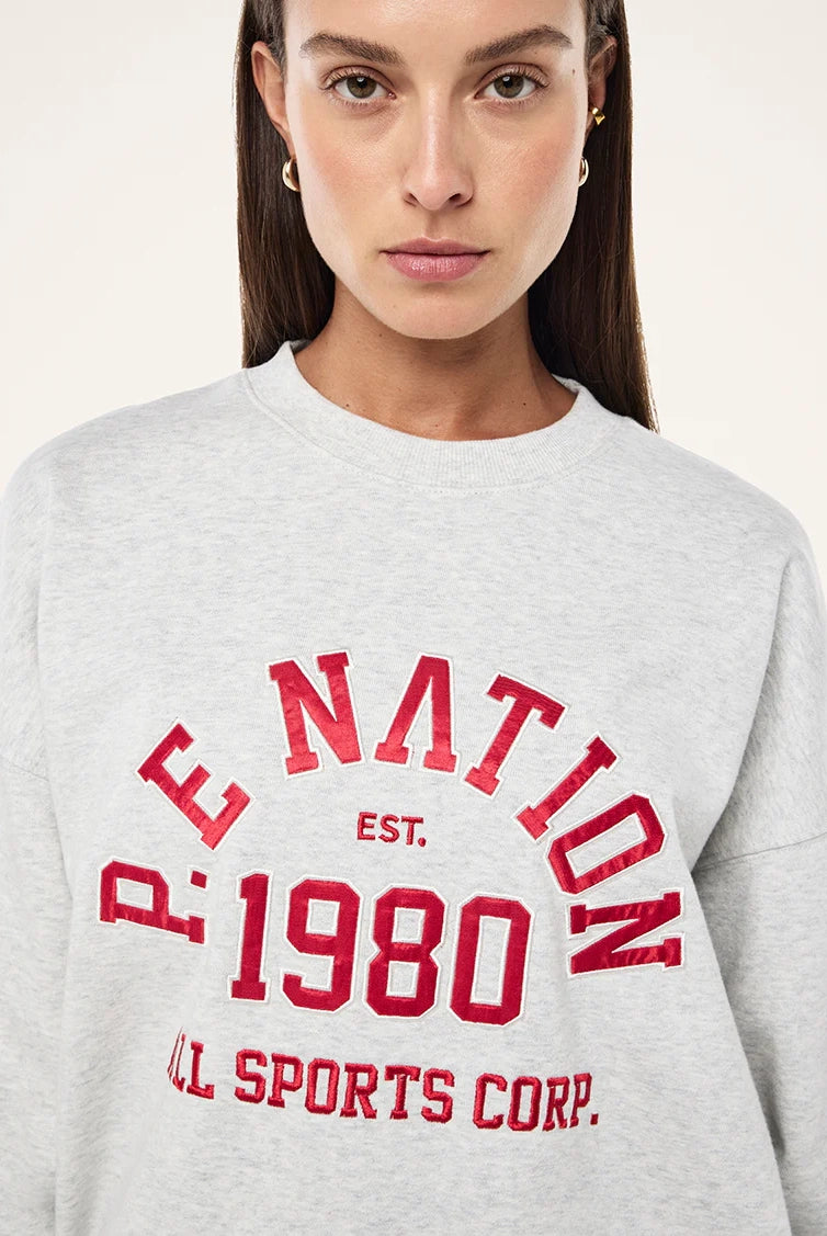 P.E Nation - Backspin Sweat - Grey Marle