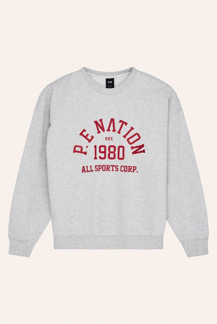 P.E Nation - Backspin Sweat - Grey Marle