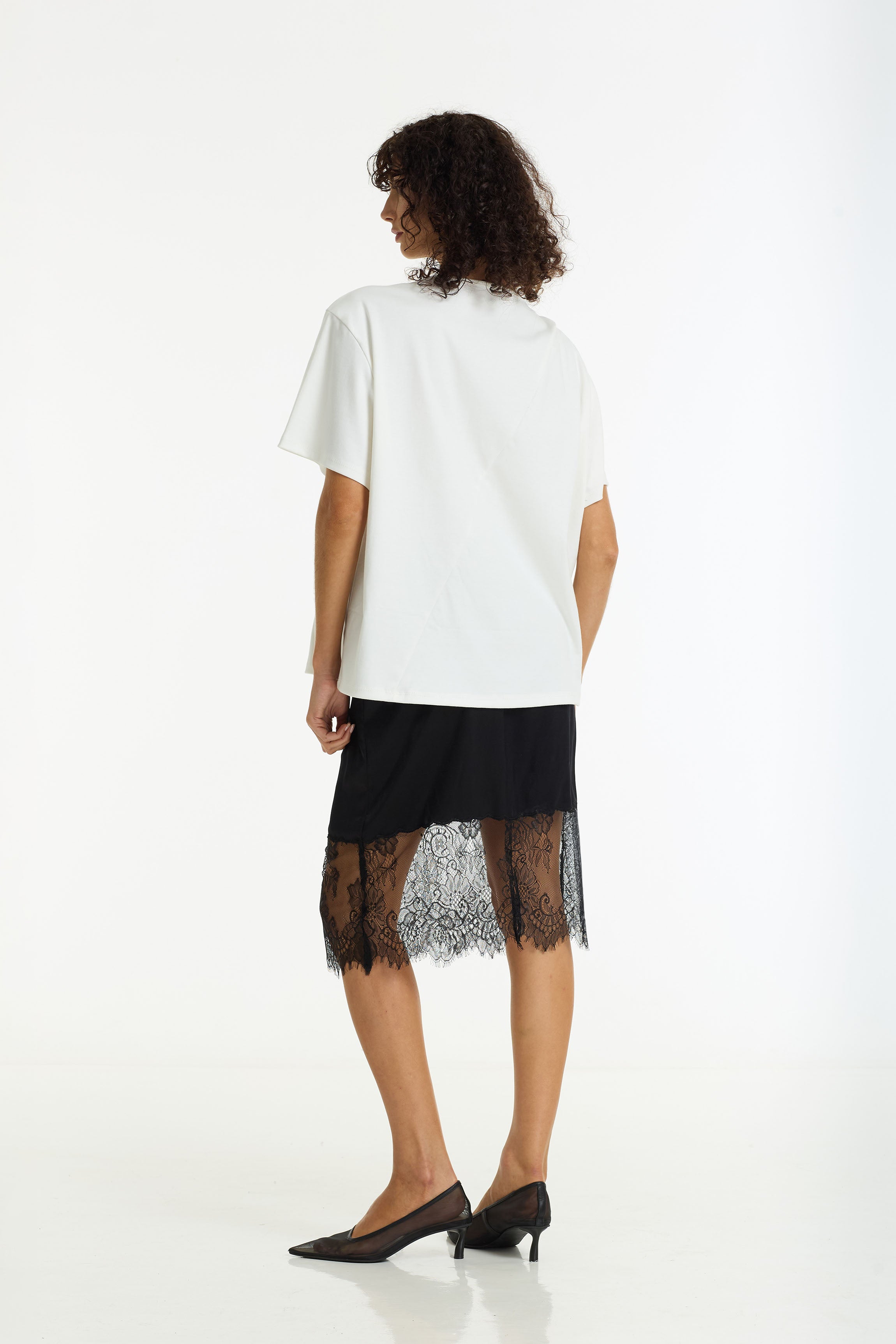 Before Dawn Asymmetric Tee | White | PRE-ORDER