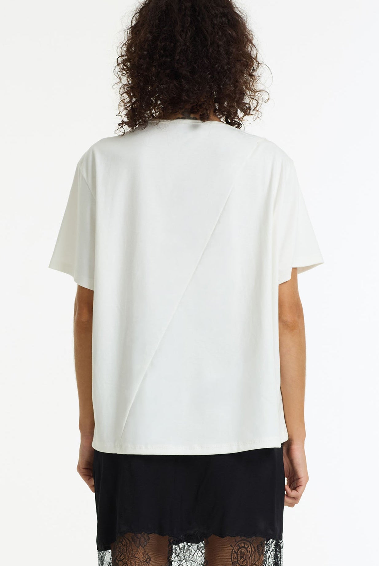 Before Dawn Asymmetric Tee | White | PRE-ORDER