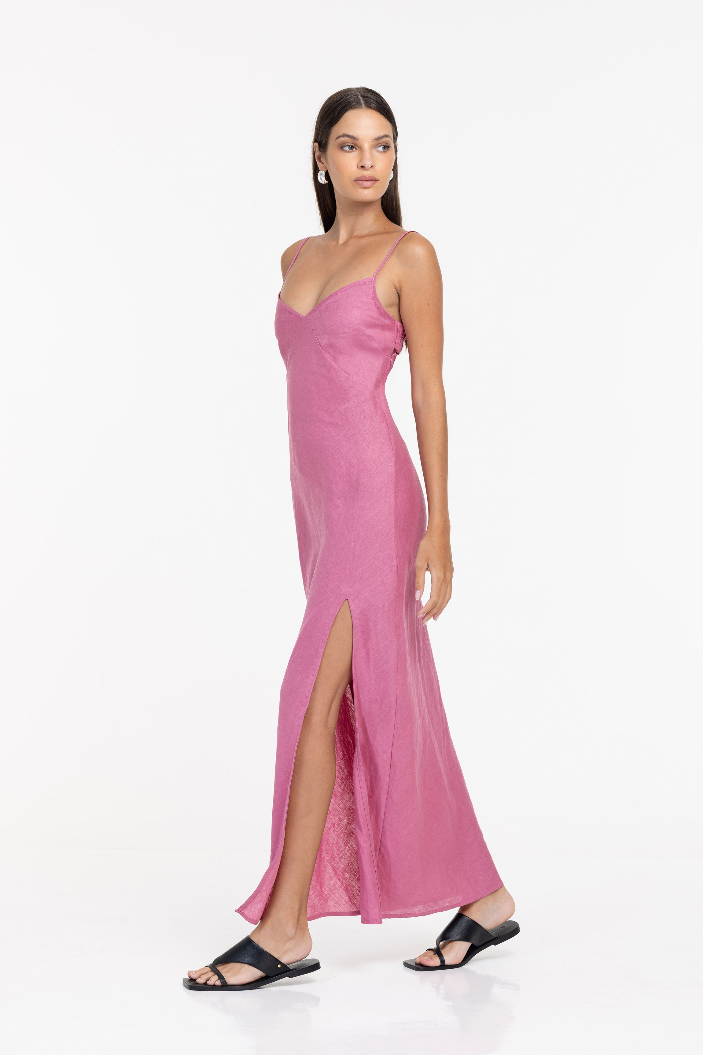 Bound By Heart Dress - Deep Rosewater