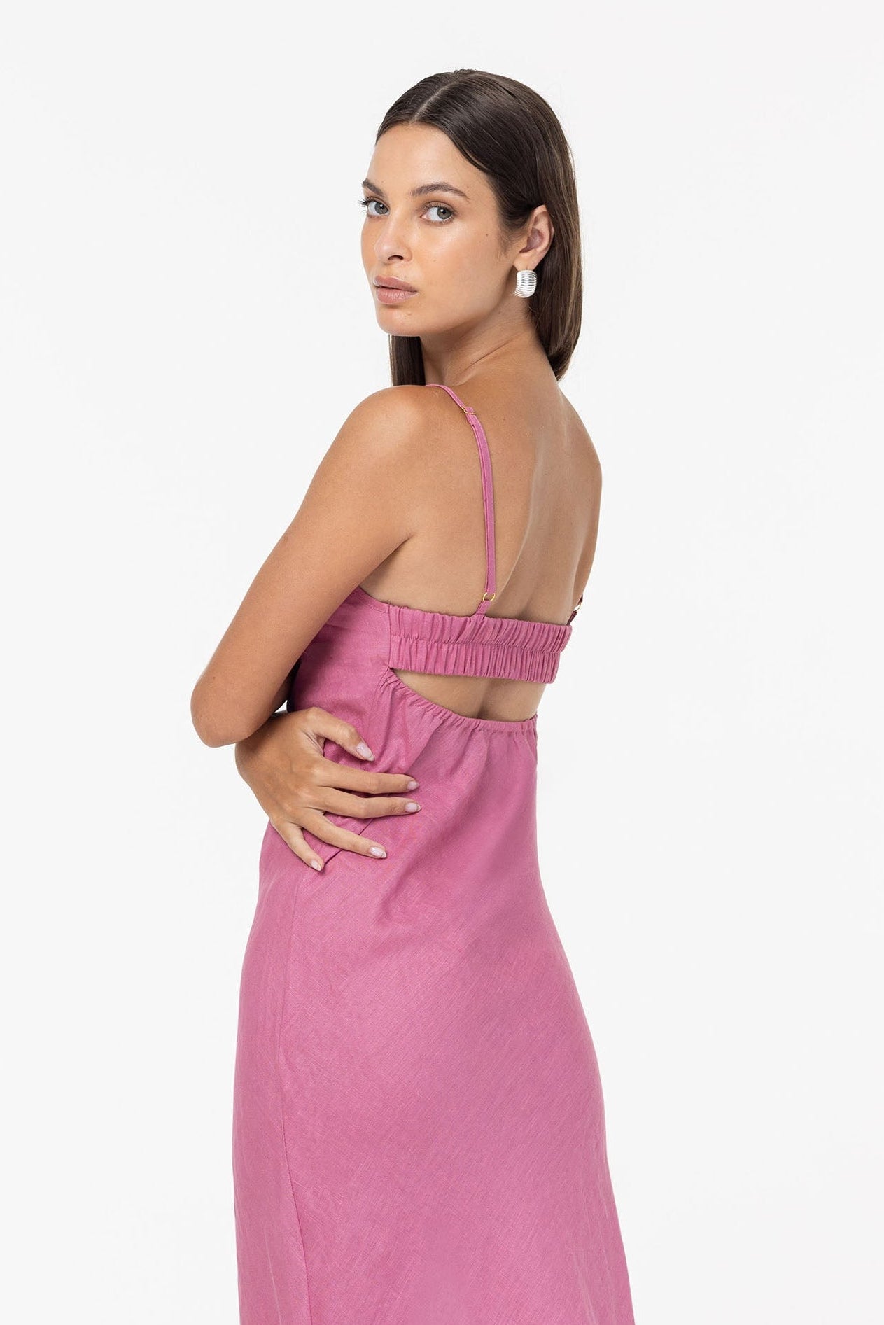 Bound By Heart Dress - Deep Rosewater