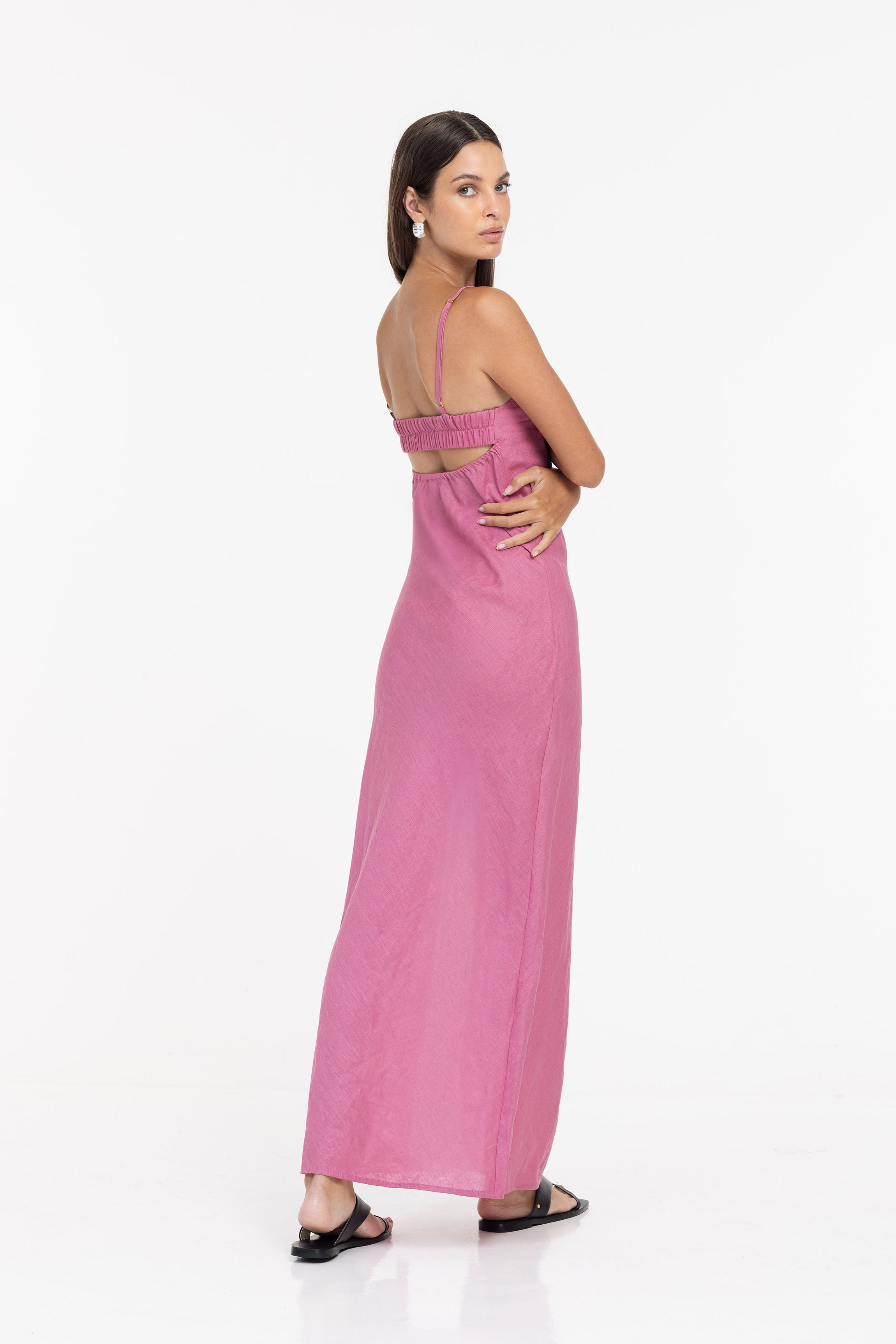 Bound By Heart Dress - Deep Rosewater