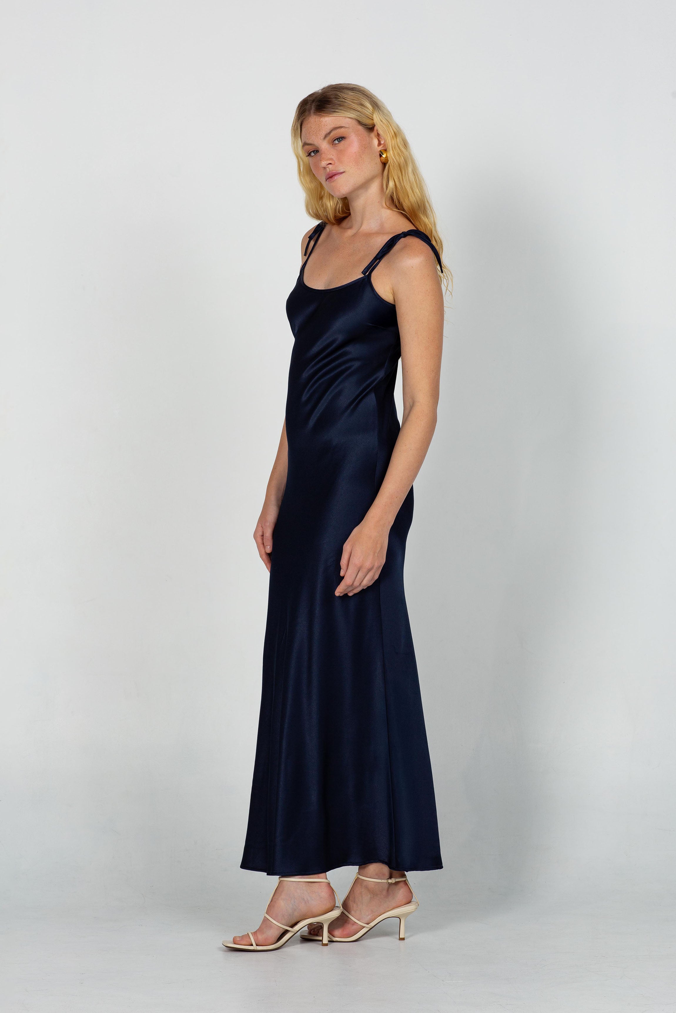 Bow Slip Maxi  - Navy