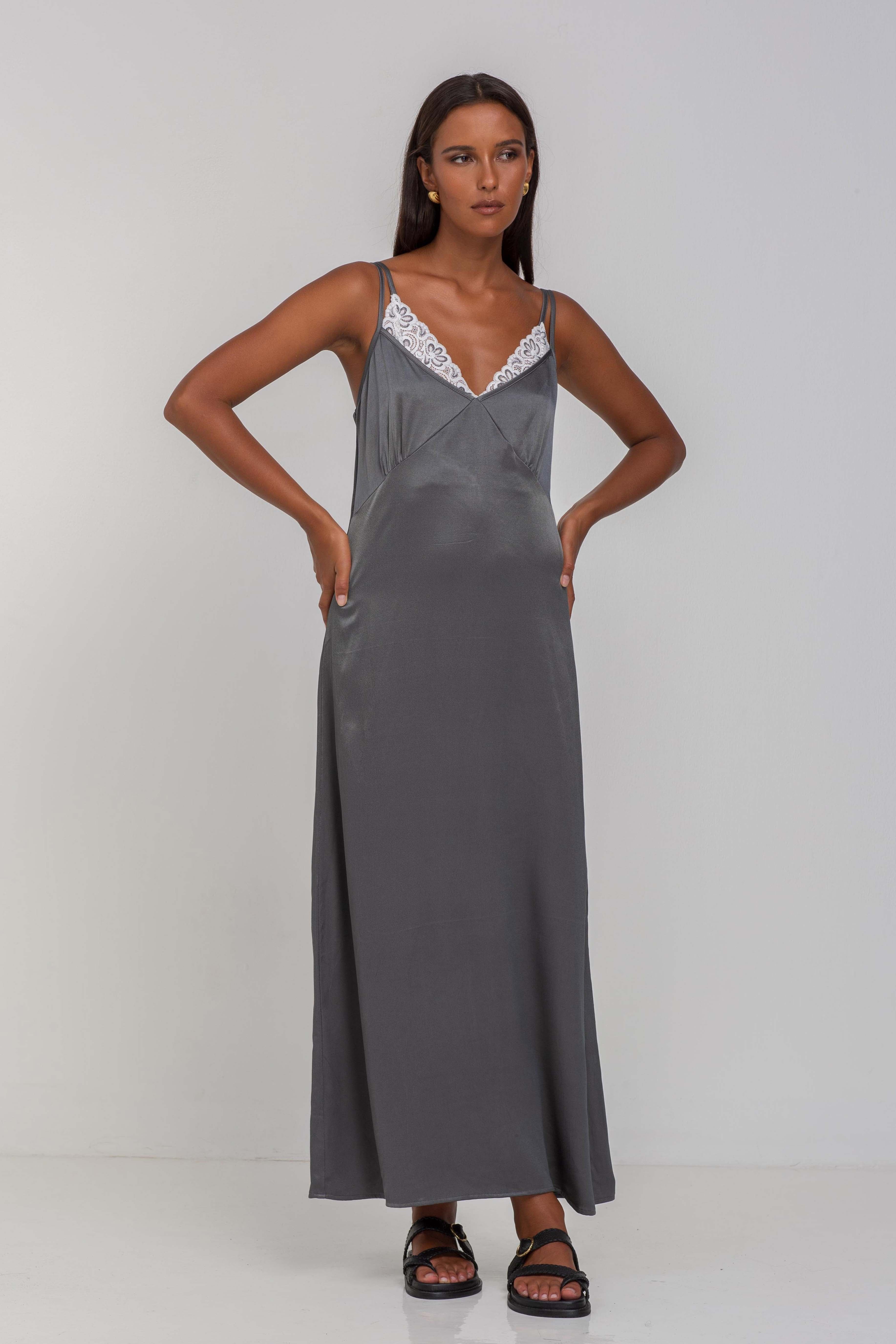 Bring Us Together Dress -  Charcoal