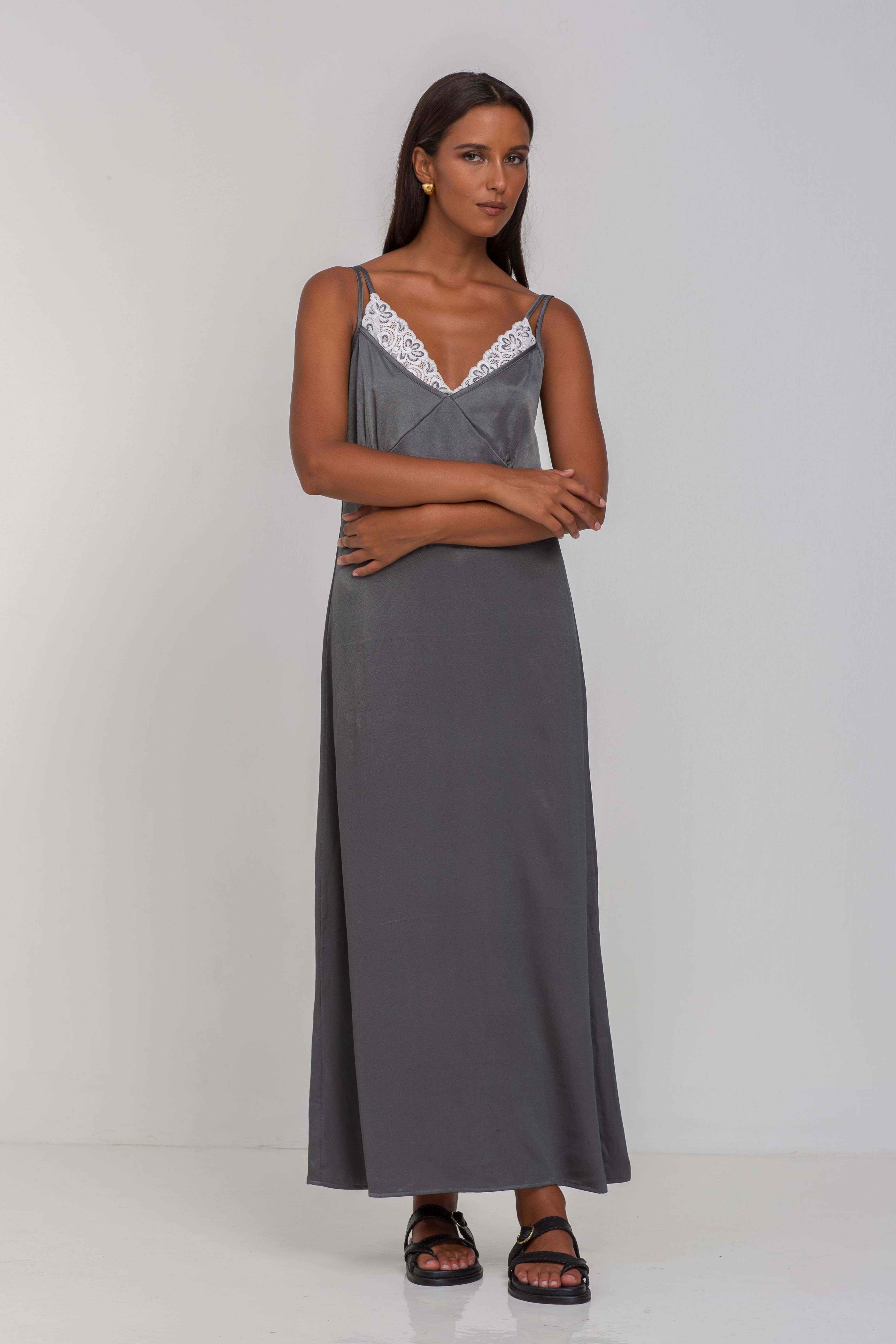 Bring Us Together Dress -  Charcoal