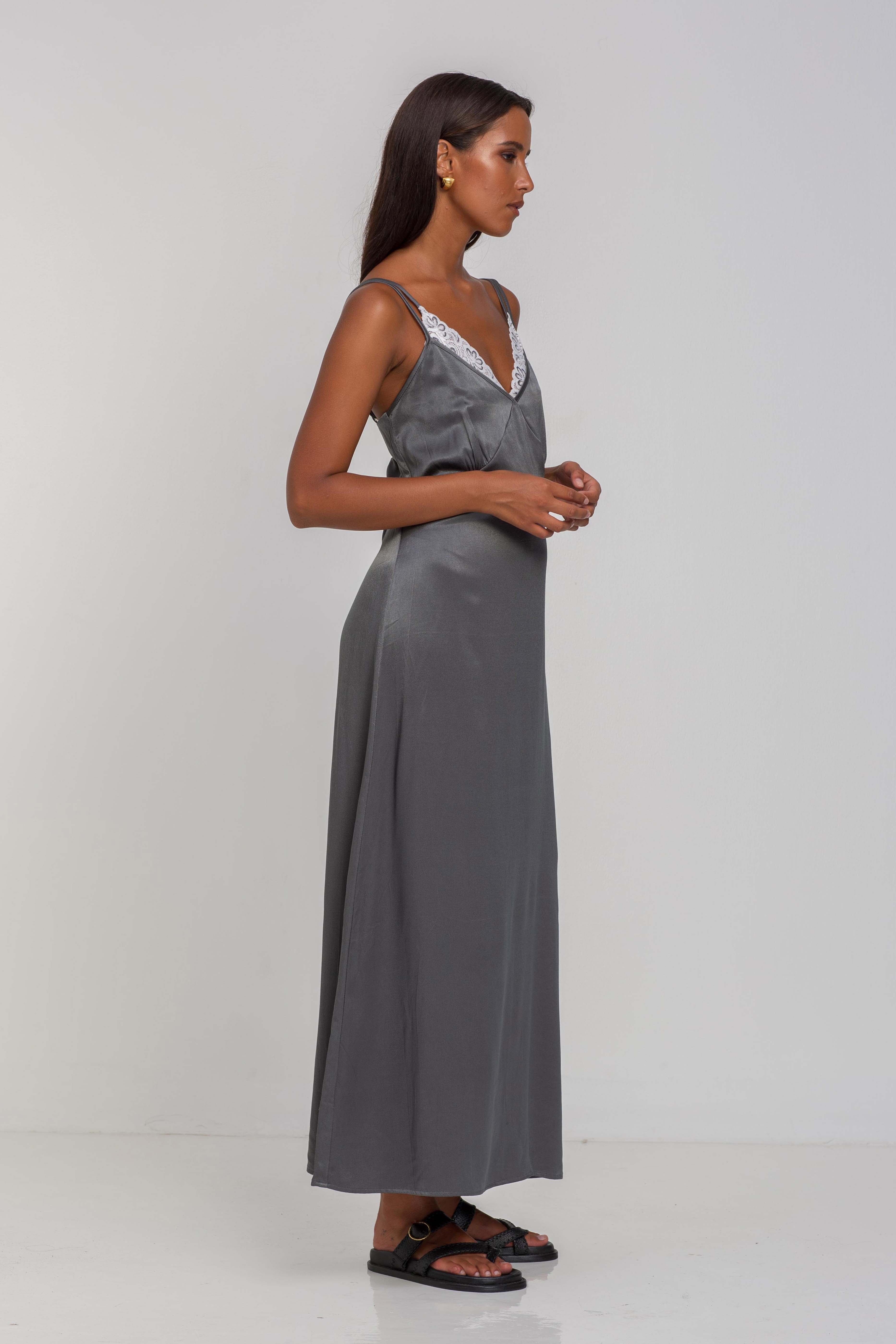 Bring Us Together Dress -  Charcoal