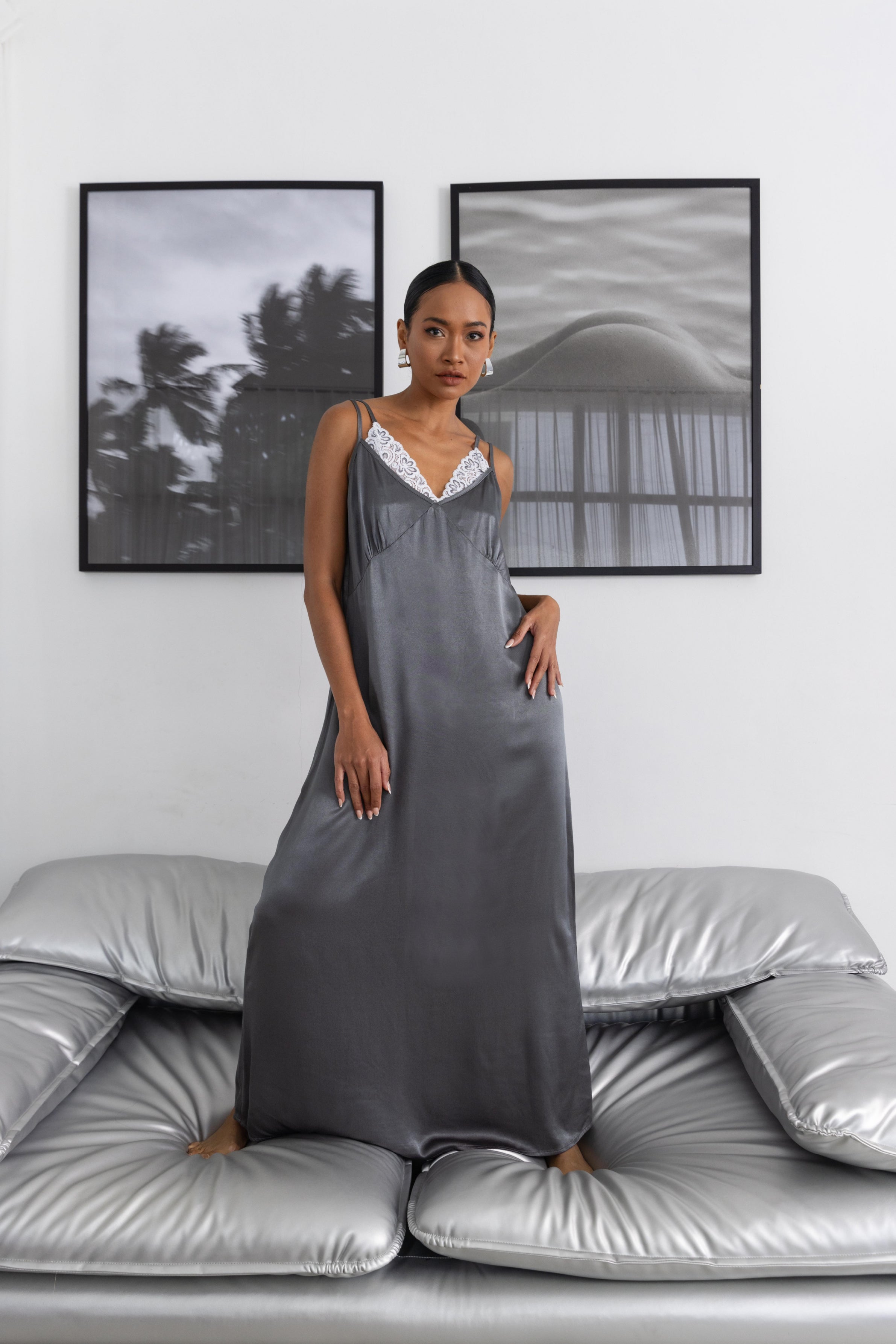 Bring Us Together Dress -  Charcoal