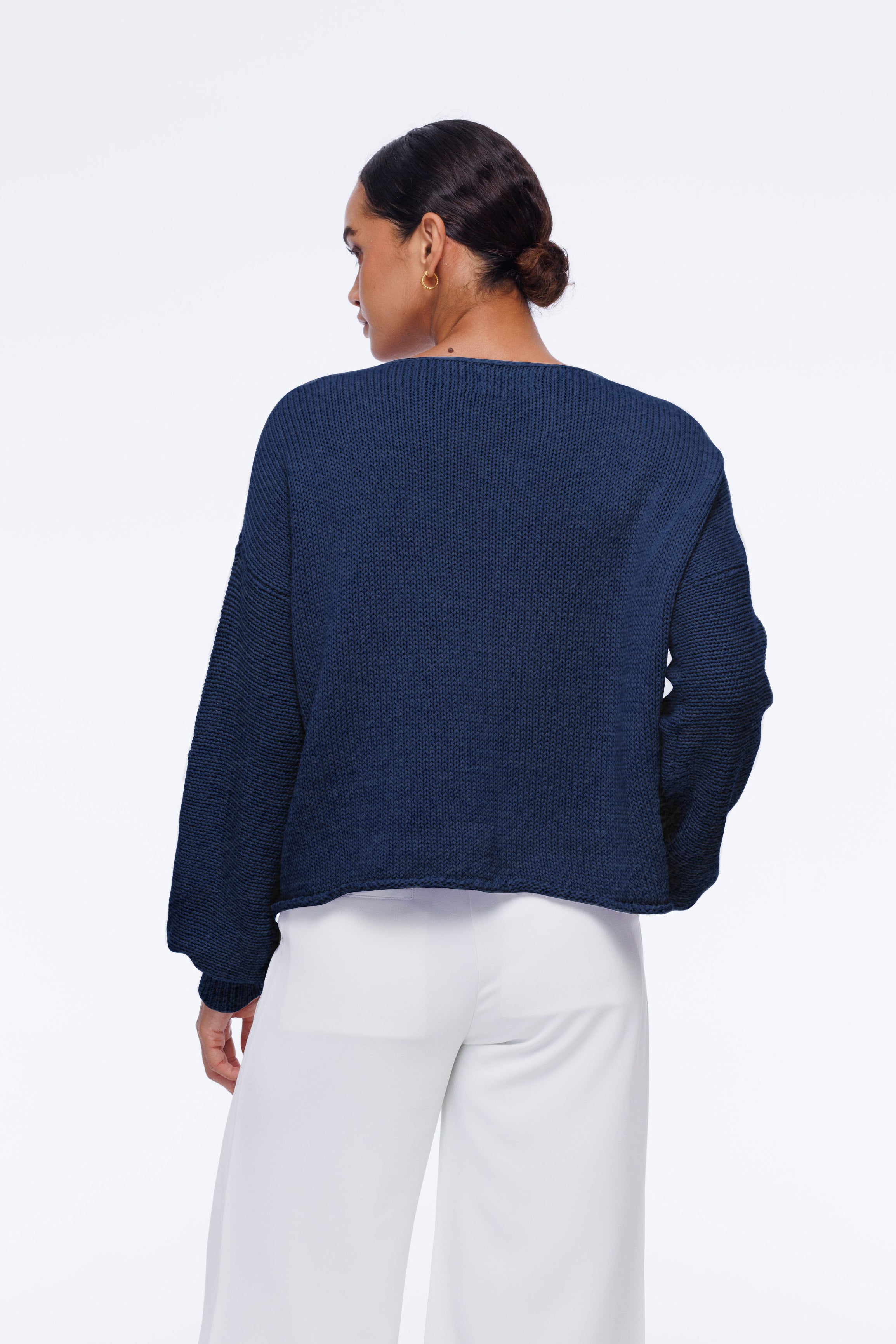 Close Sweater - Navy