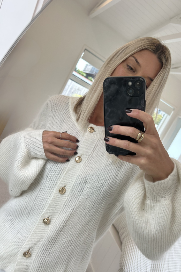 Cardi Crush Merino Blend - Ivory