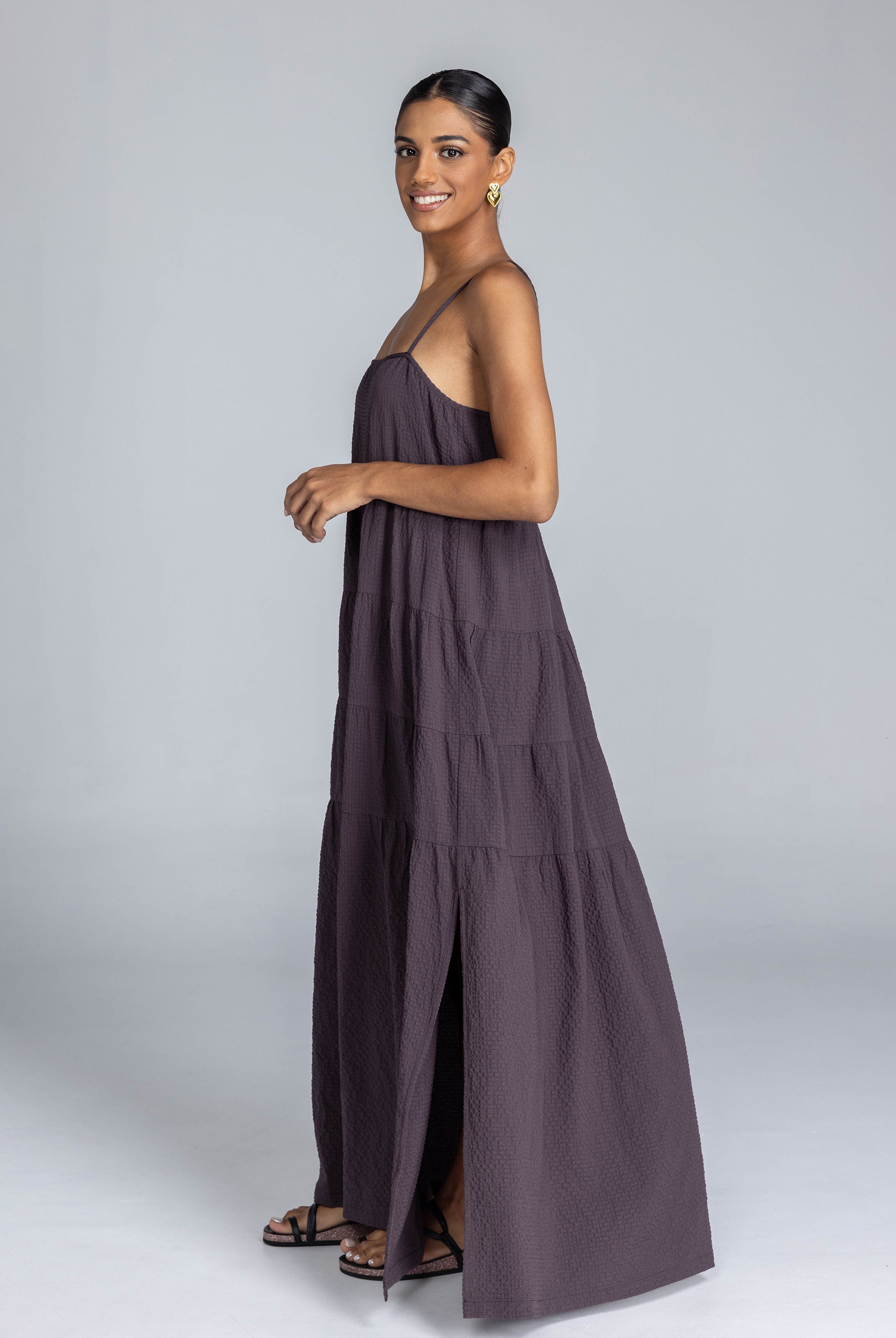 Carmen Dress - Deep Brown