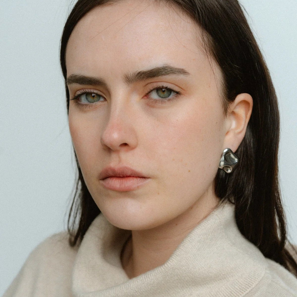 Castel & Co - Molten Earrings- Silver