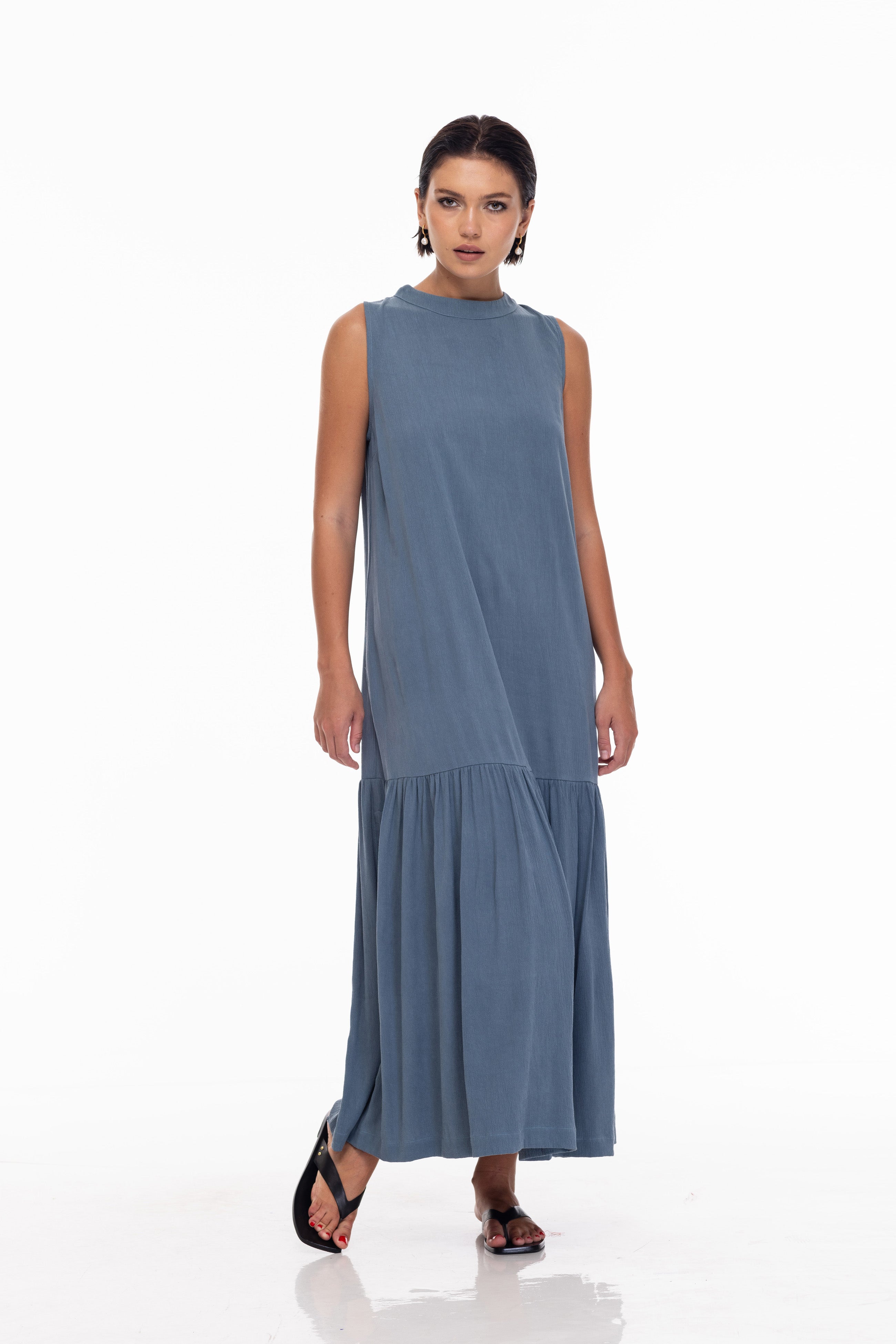 Catch on to Love Dress - Slate Blue