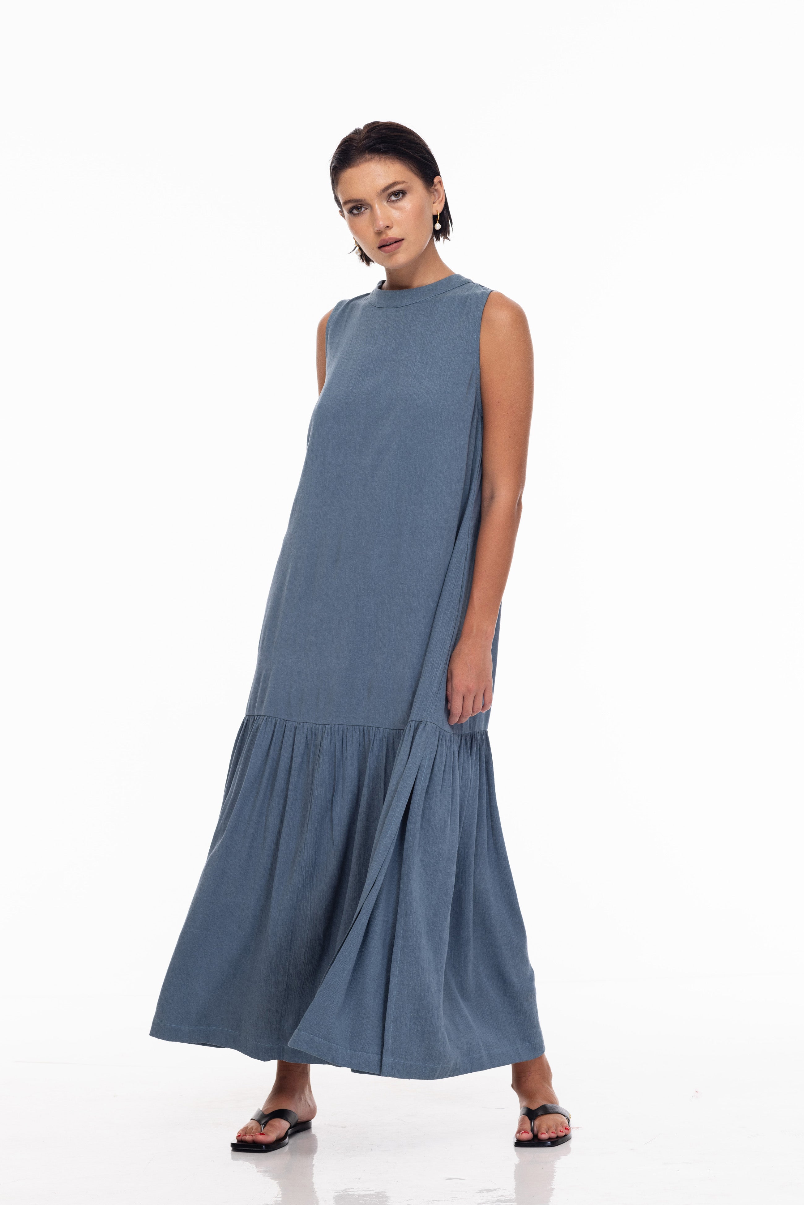 Catch on to Love Dress - Slate Blue