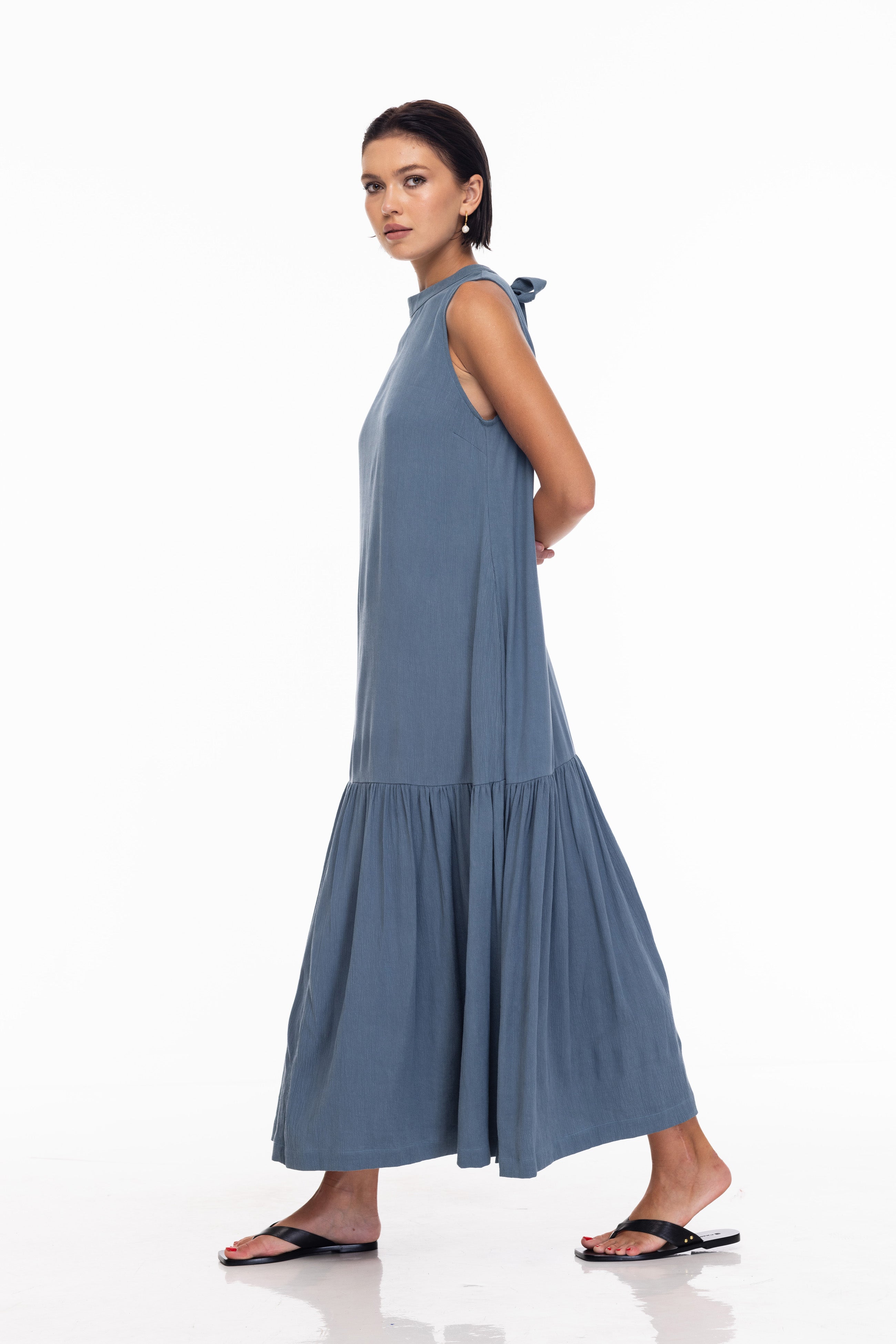 Catch on to Love Dress - Slate Blue