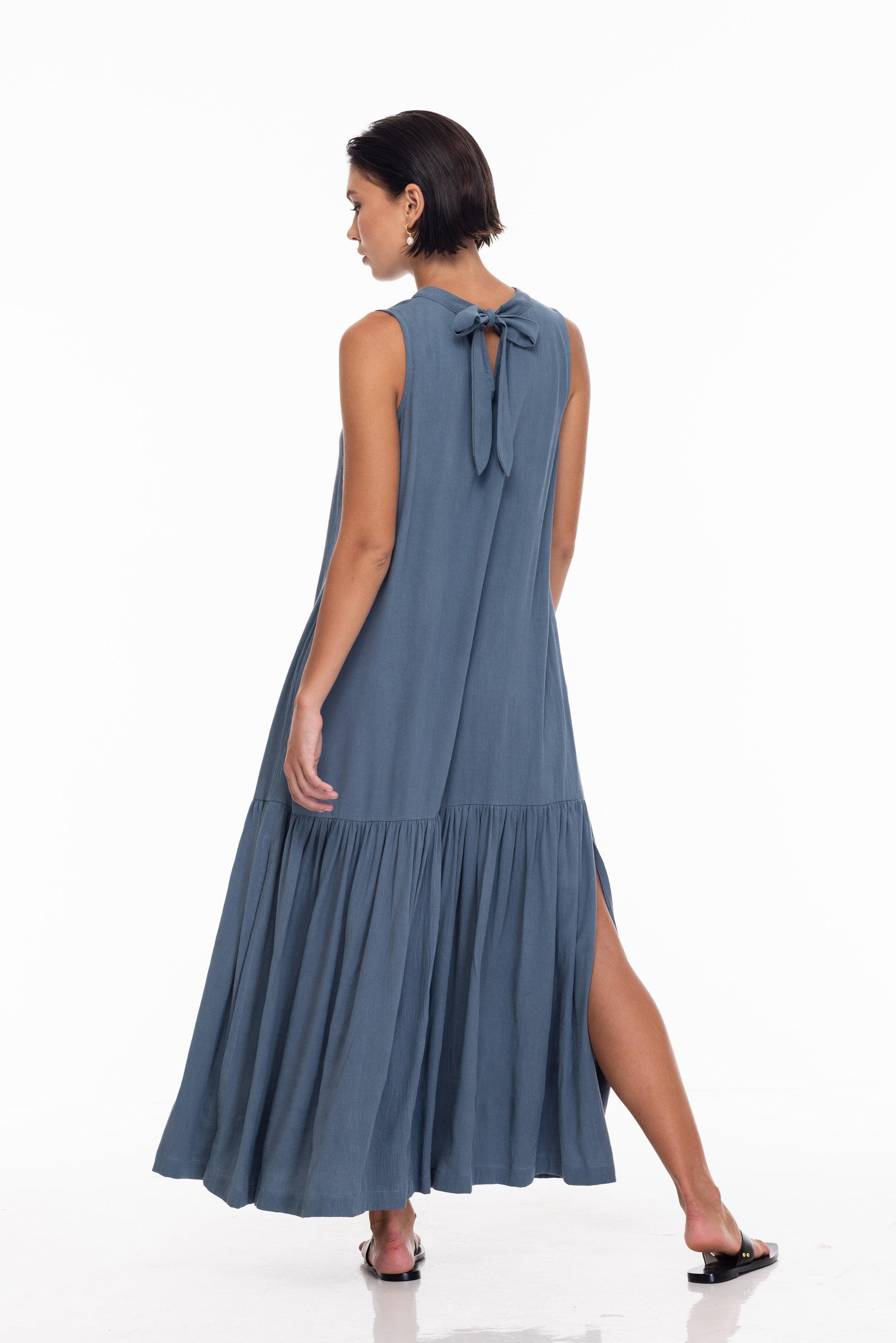 Catch on to Love Dress - Slate Blue