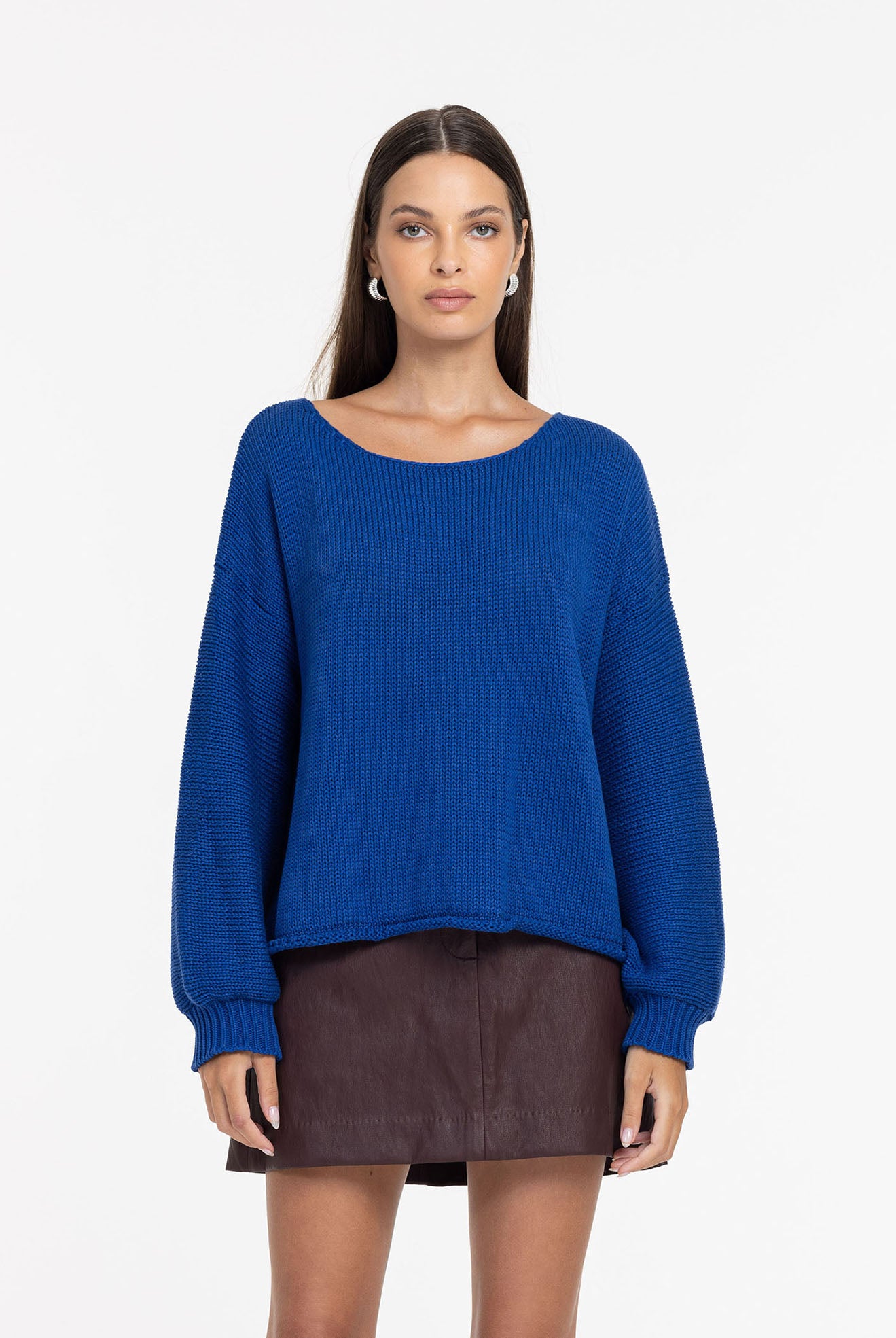 Close Sweater - Cobalt Blue