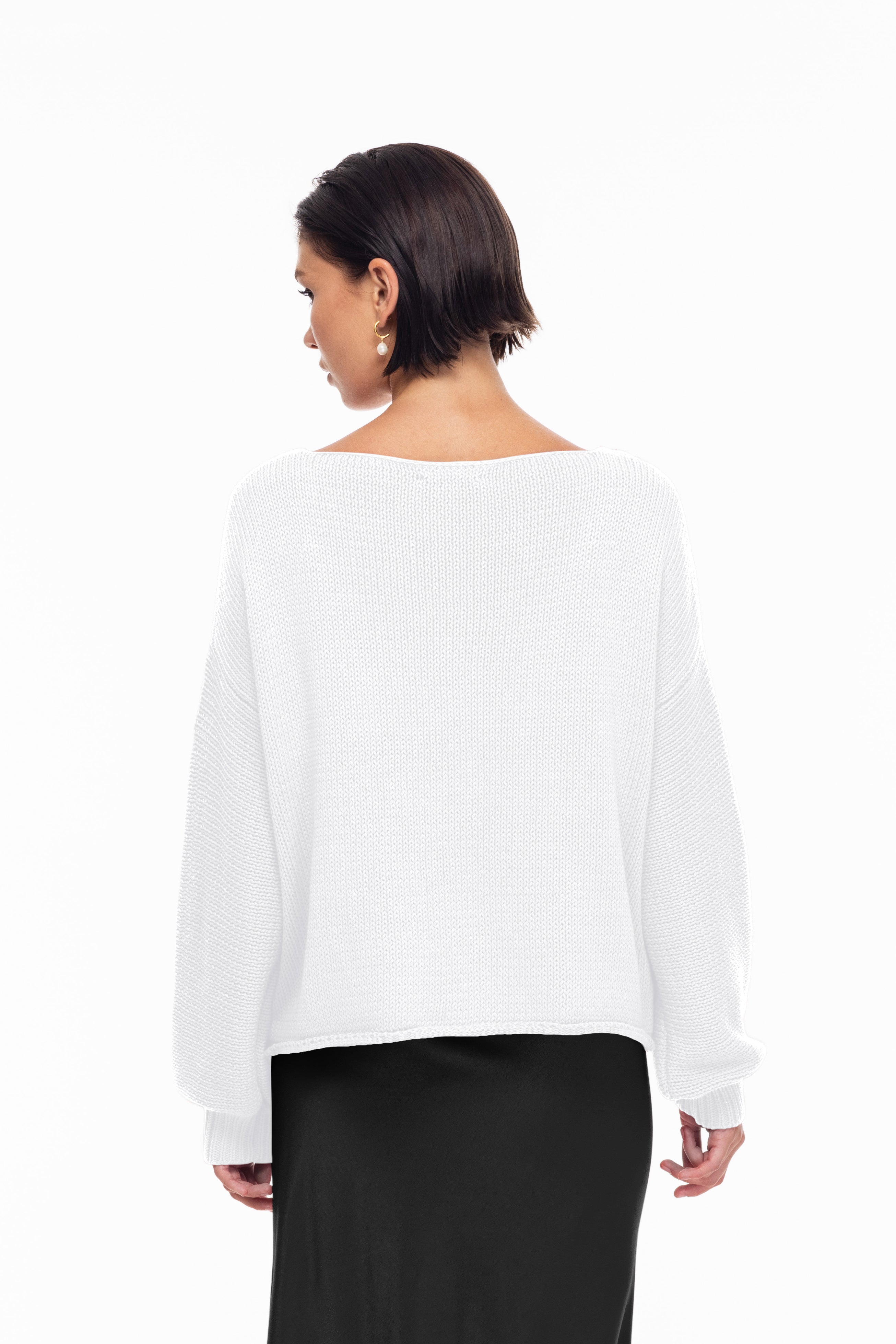 Close Sweater - White