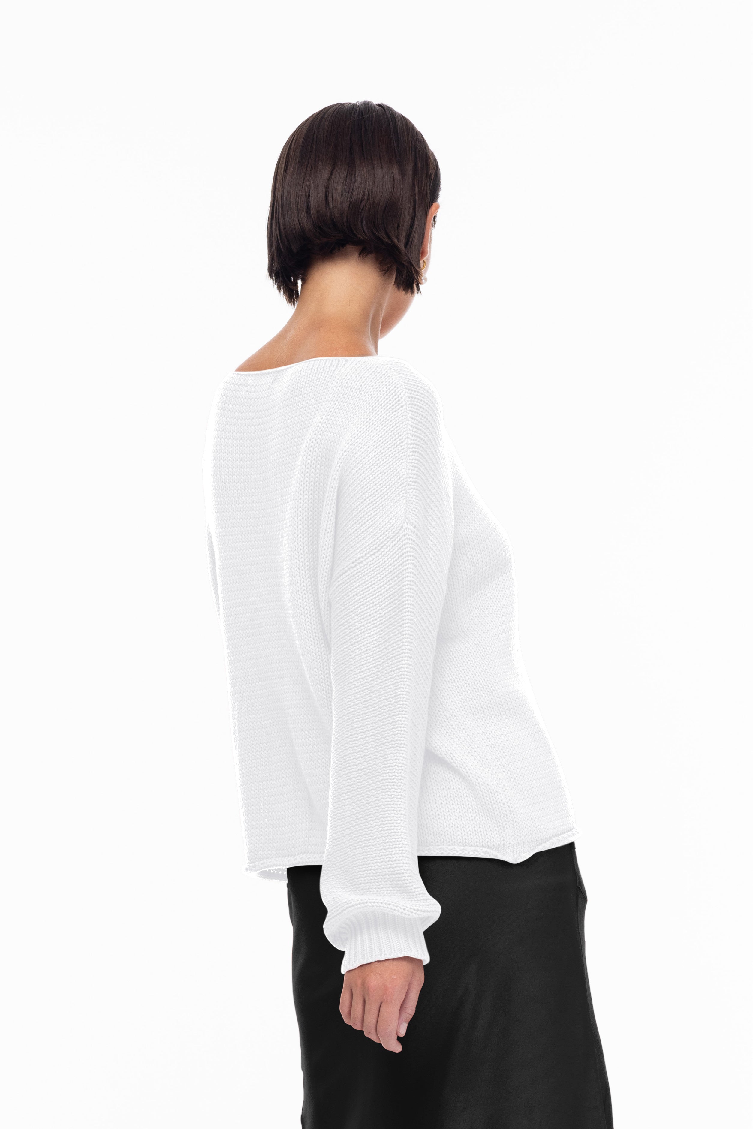 Close Sweater - White