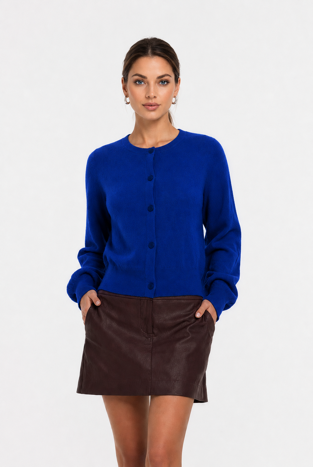 Come To Me Cardi - Cobalt Blue